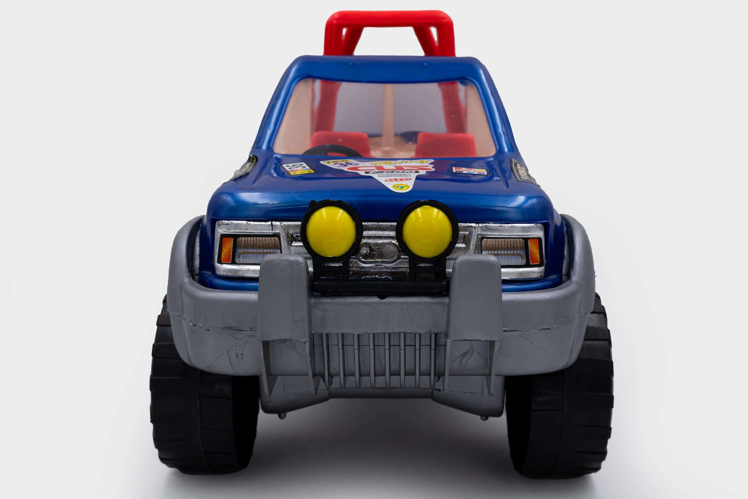 Toybharat Multicolour Free Wheel Indian Army Jeep | Jeep with Oversized Wheels with Army Tread | Toddler, Little Kid 3