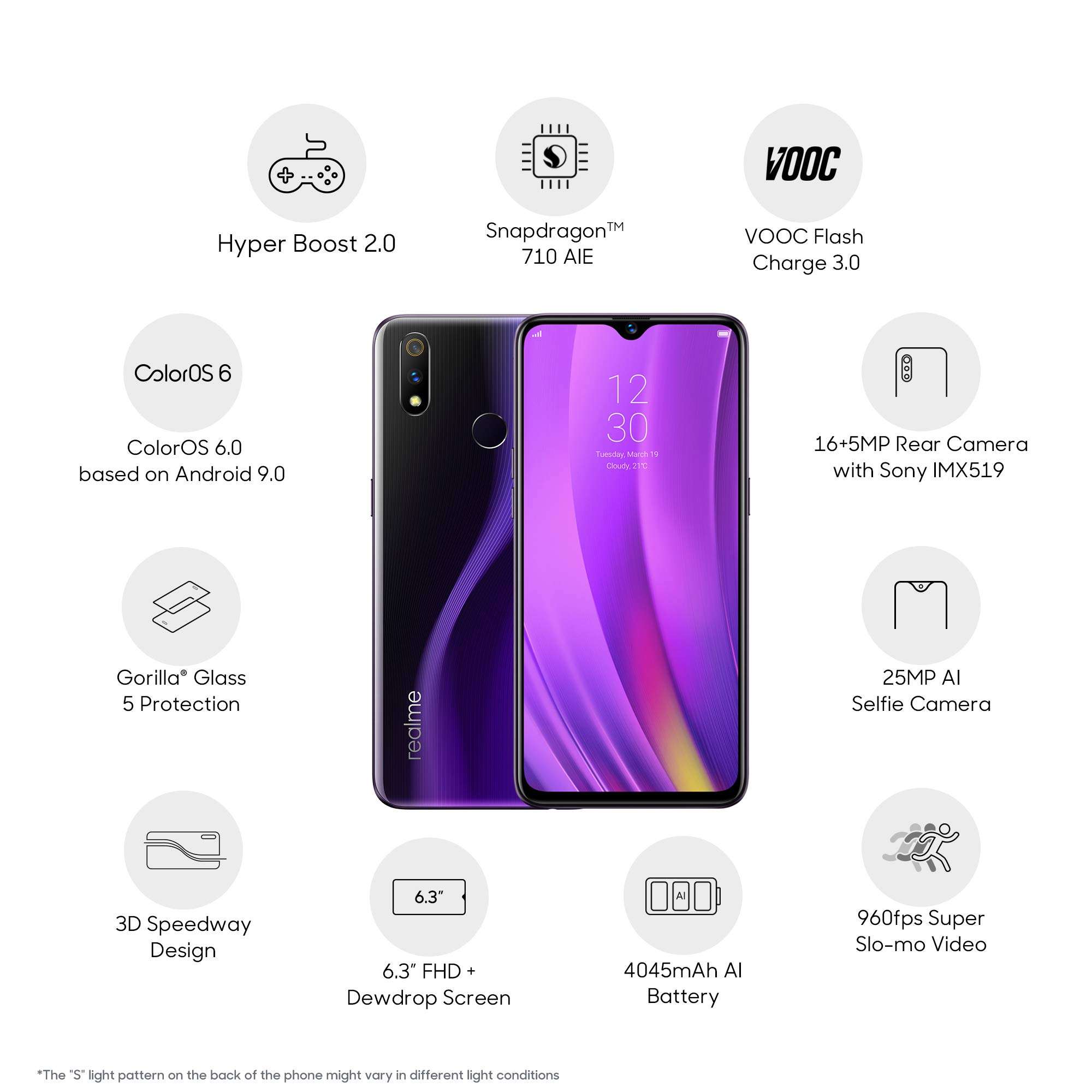 Realme 3 Pro (Lightning Purple, 6GB RAM, 64GB Storage) 4