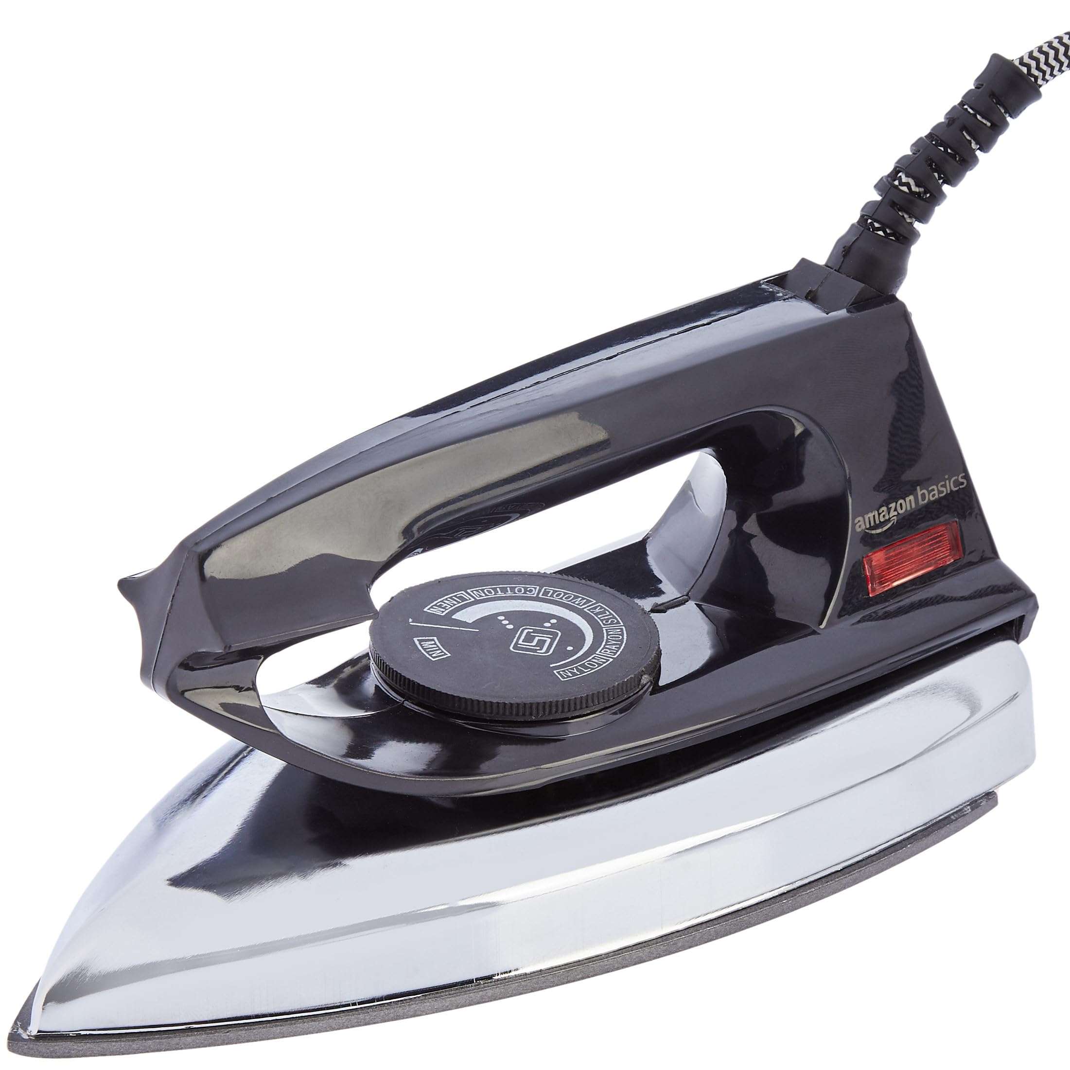 amazon basics 750 Watt Dry Iron with Non-Stick Soleplate|Black, 750 watts, ceramic 1