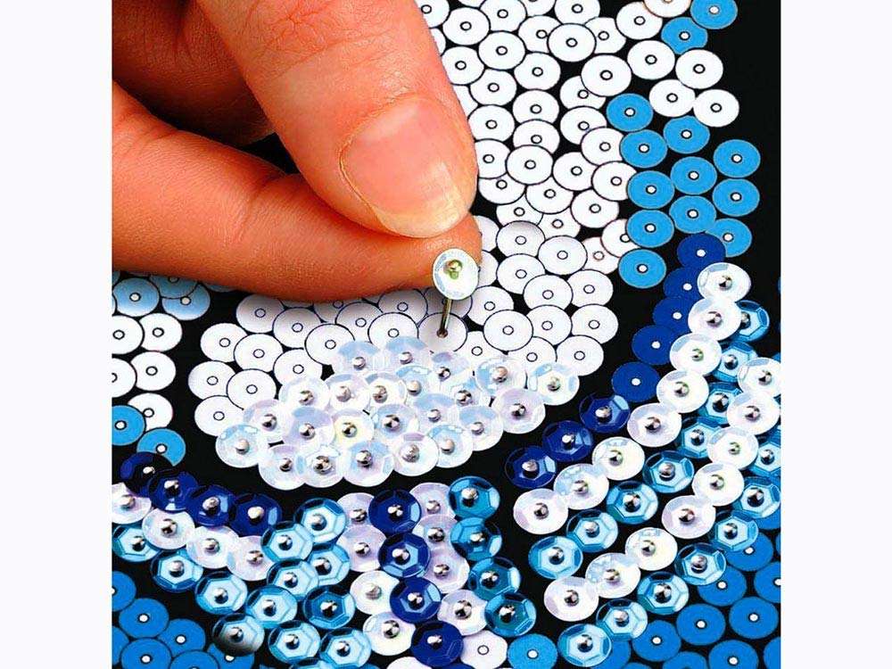 Sequin Art Sparkling Arts and Crafts Picture Kit - Owl, Multi Color 3