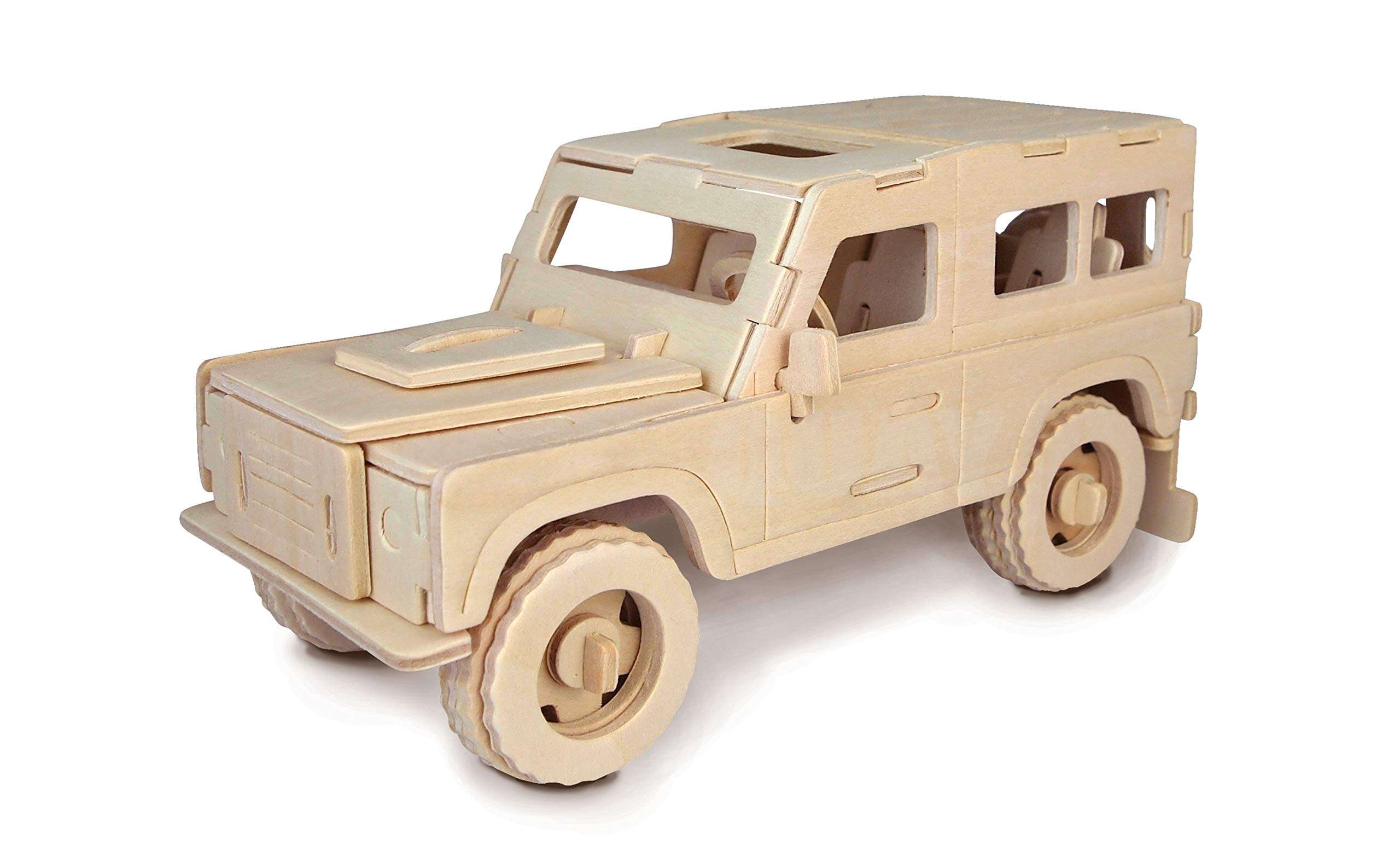 Quay P323 Land Rover Woodcraft Construction Kit FSC, Brown 1