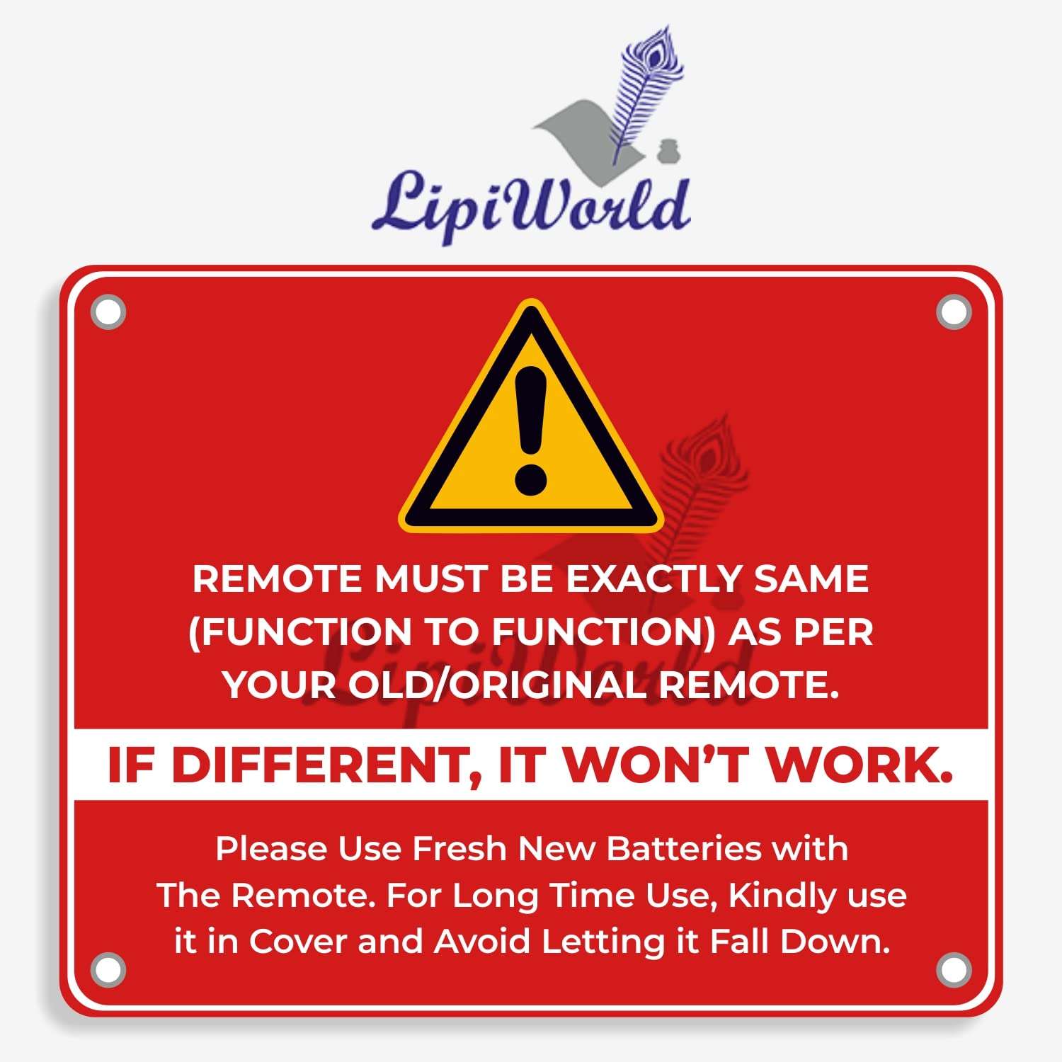 LipiWorld® RELEG 3206 LED LCD TV Remote Compatible with Reliance Reconnect 4