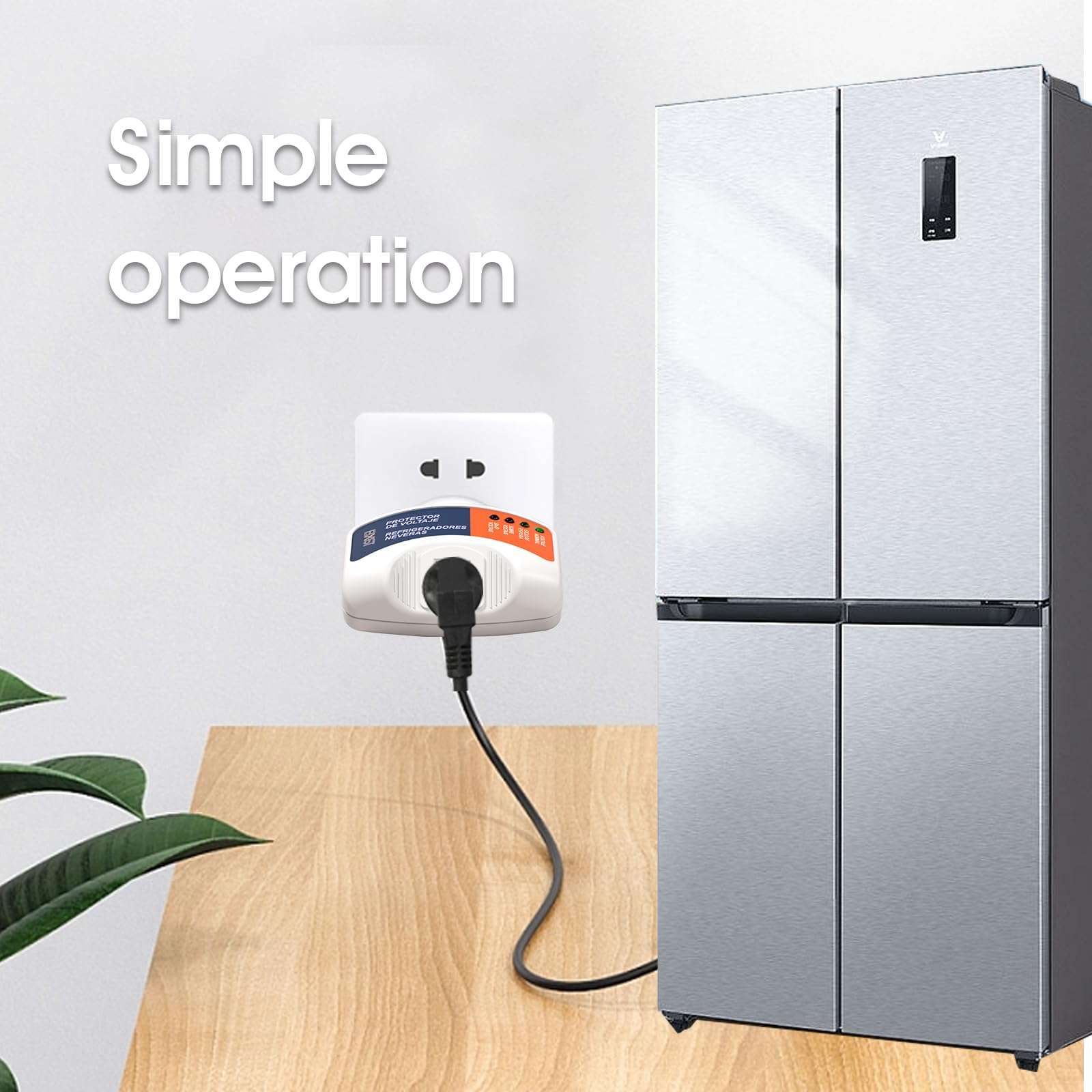 BXST One Outlet Plug in Voltage Protector for Home Protects Against High and Low Voltage Surge Protector for Refrigerator/TV/PC 120V 1800W (1 Pack)… 6