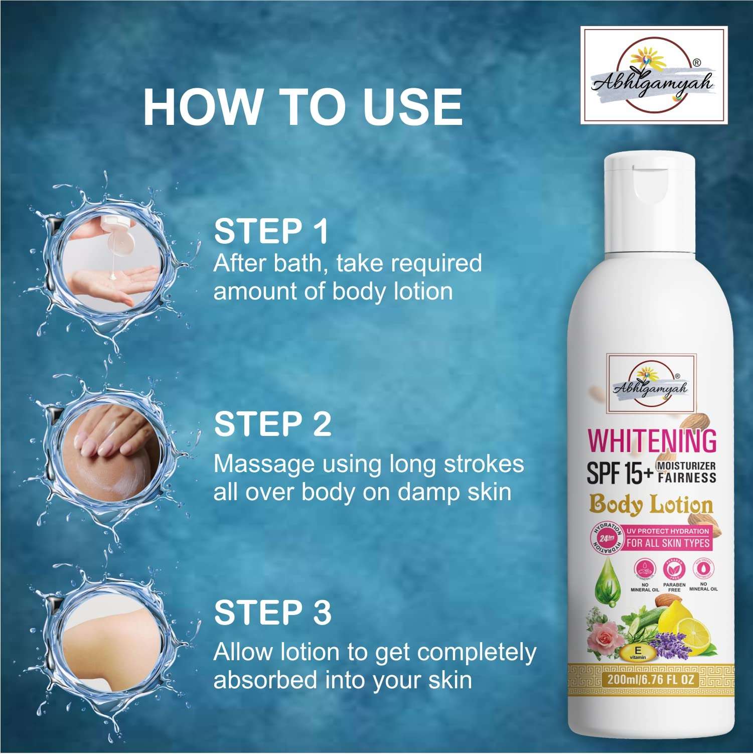 Multi-Benefit Body Lotion With Natural Skin Moisturizing Soothing Light For All Skin Type 200 ml 3