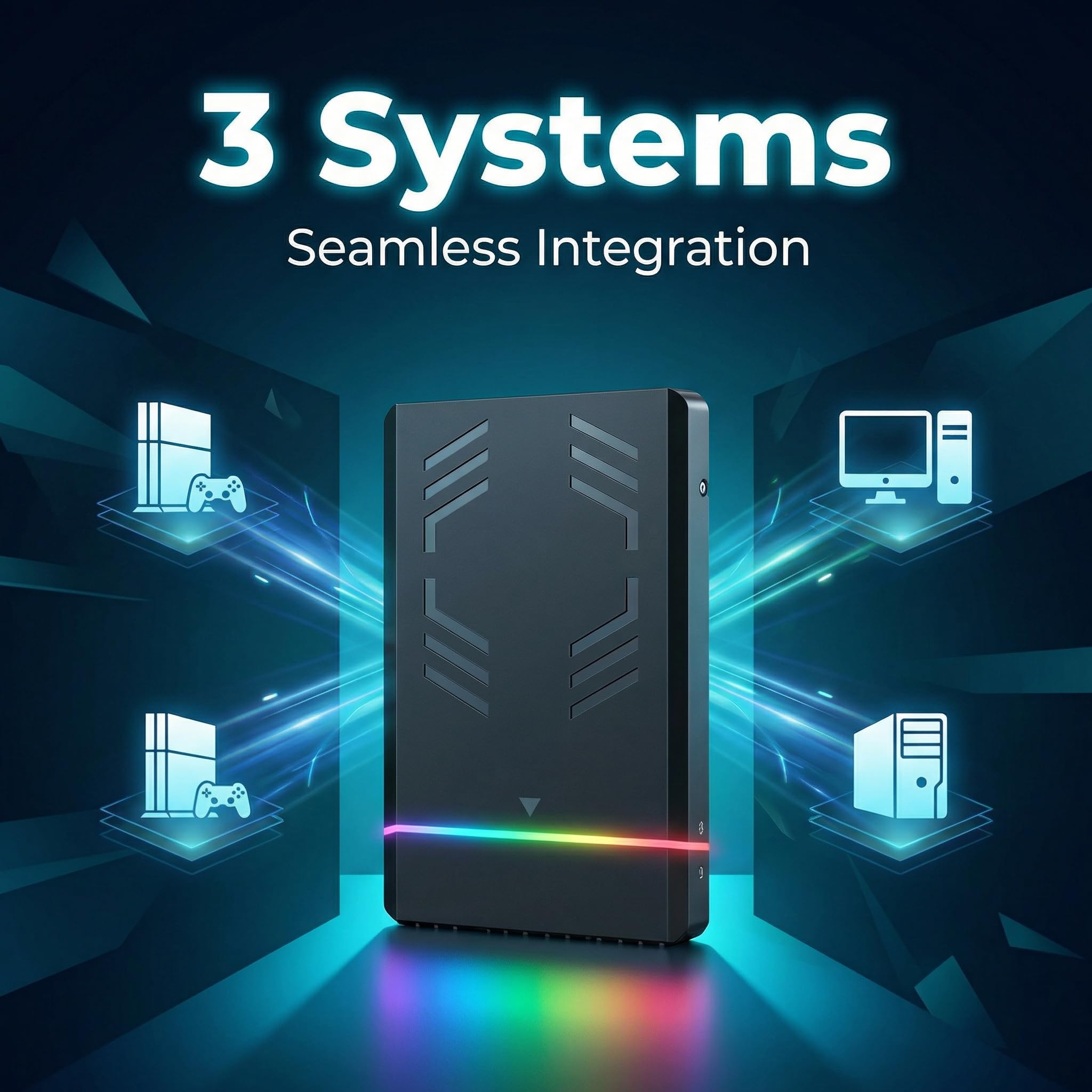 NEW 4TB retro Gaming Hard Drive 20K+ Games 3,300+ 3D/3A Titles No Duplicates with Latest Frontends & Emulators Seamless Switching Across 3 Gaming Systems Simple Setup True Plug&Play for Win7/ 8/10/11 5