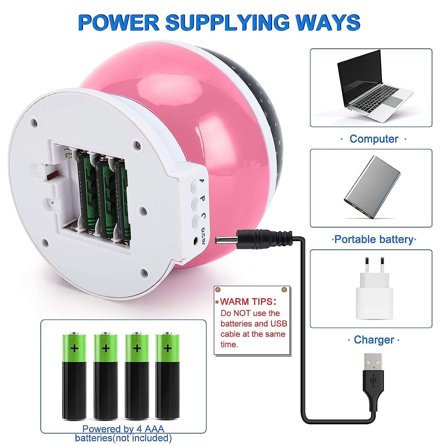 Moknest Star Projector for Kids 1-10 Years - Girls and Boys Birthday Gifts, Christmas Presents, Sensory Baby Toys (Pink) 5