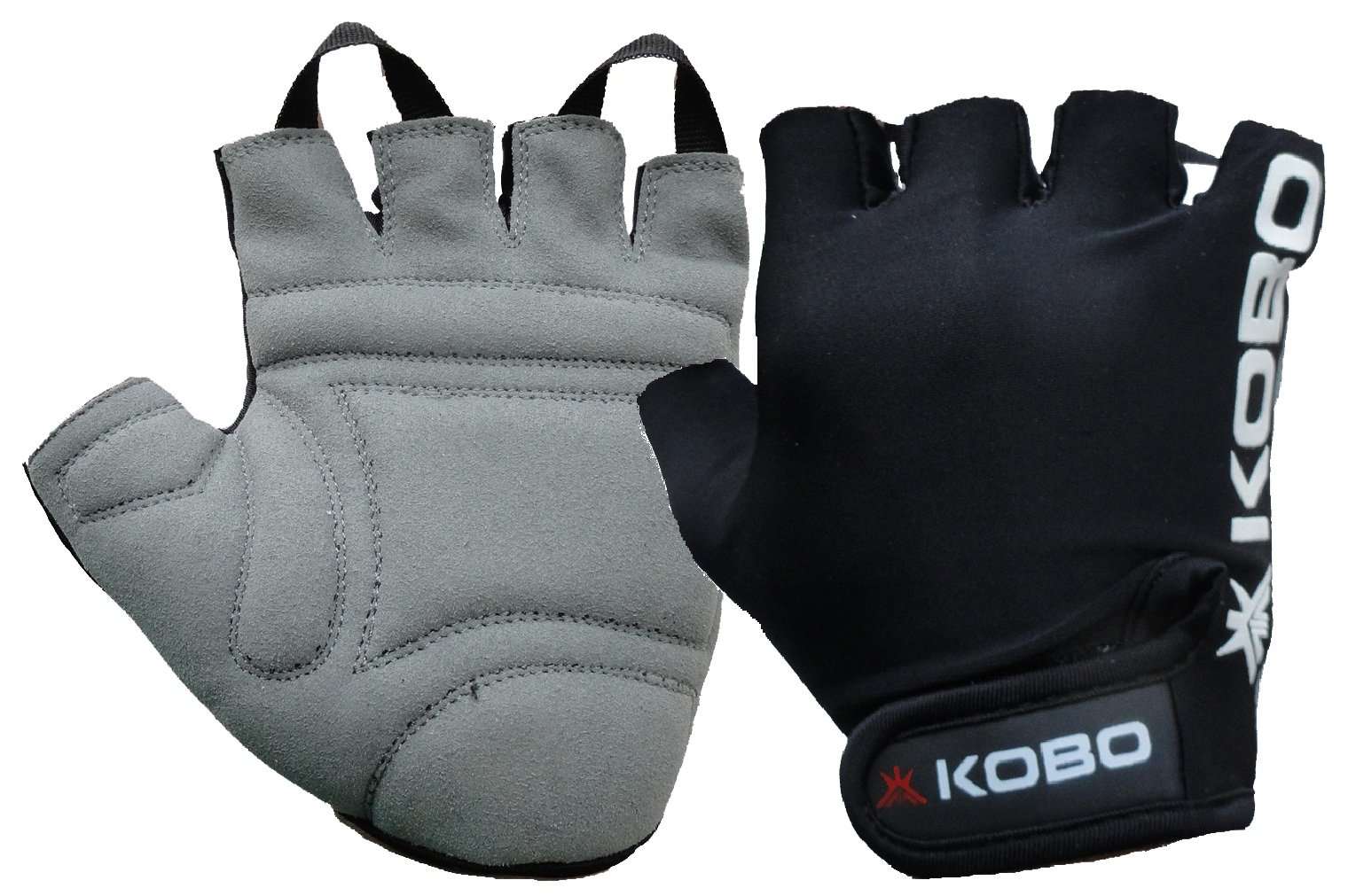 Kobo WTA-03 Power Cotton Gym Support (Black)&Kobo WTG-05 Leather Gym Gloves, Large (Black) 6