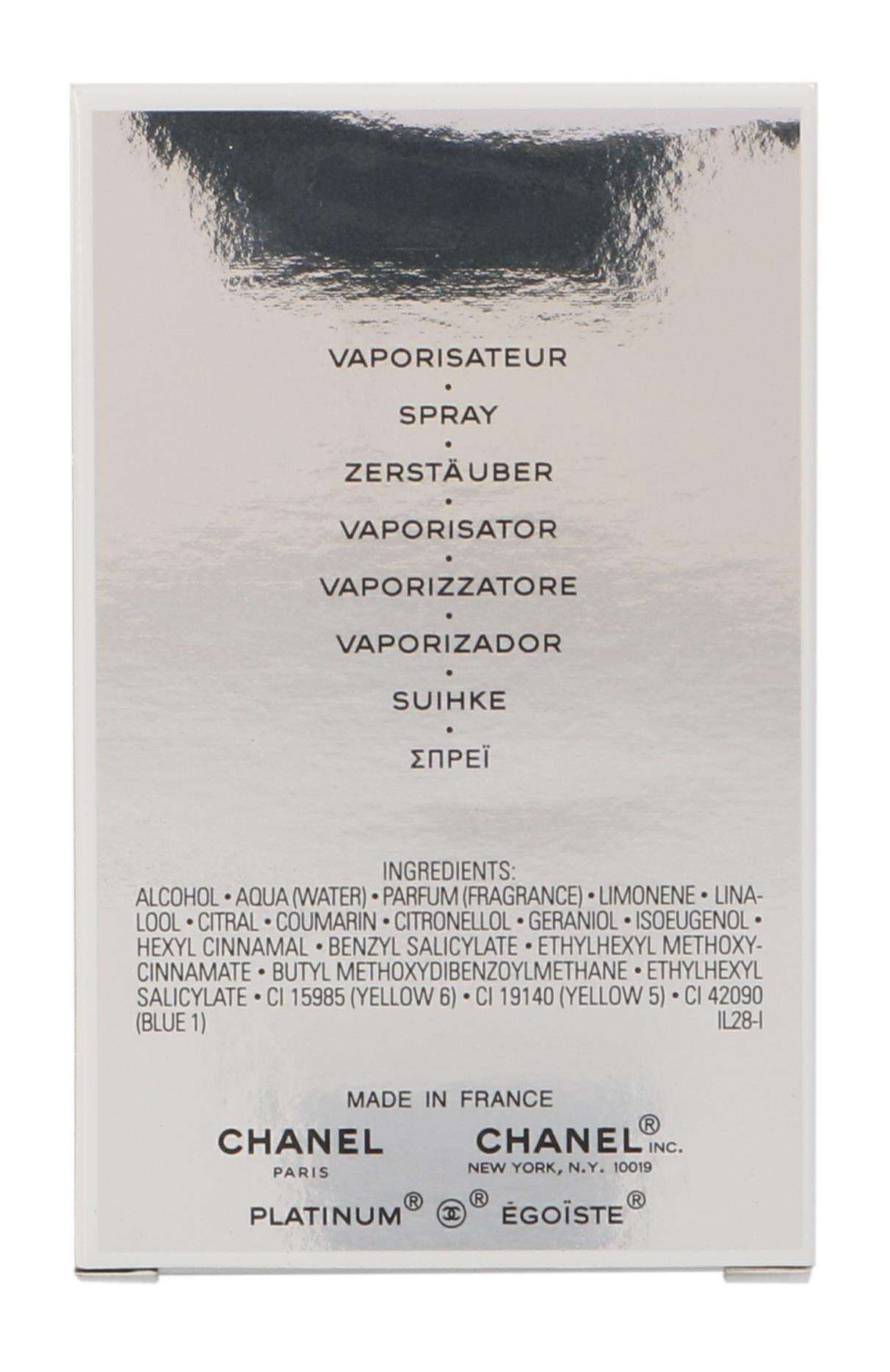 Egoiste Platinum by Chanel for Men, Eau De Toilette Spray, 1.7 Ounce 3