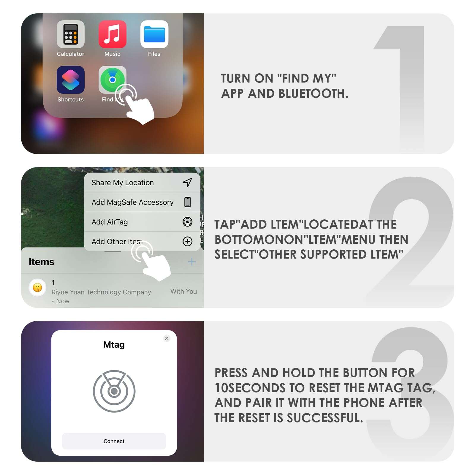 3 Pack Air Tracker Work with Apple Find My (iOS Only),Apple Item Finders Come with 3 Keyrings and Waterproof Case,Super Lightweight Item Finder,for Finding Wallet,Key,Phone,Car,Etc. 5