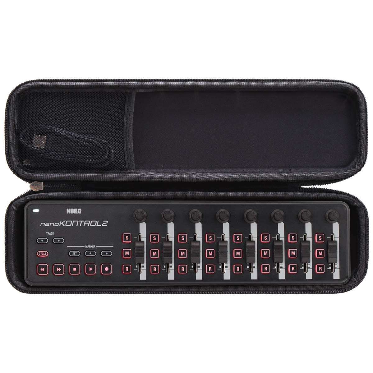 Aproca Hard Travel Protective Case compatible with KORG nanoKONTROL2 / NANOKEY2WH / nanoPAD2 Slim-Line USB Control Surface/MIDI Pads 1