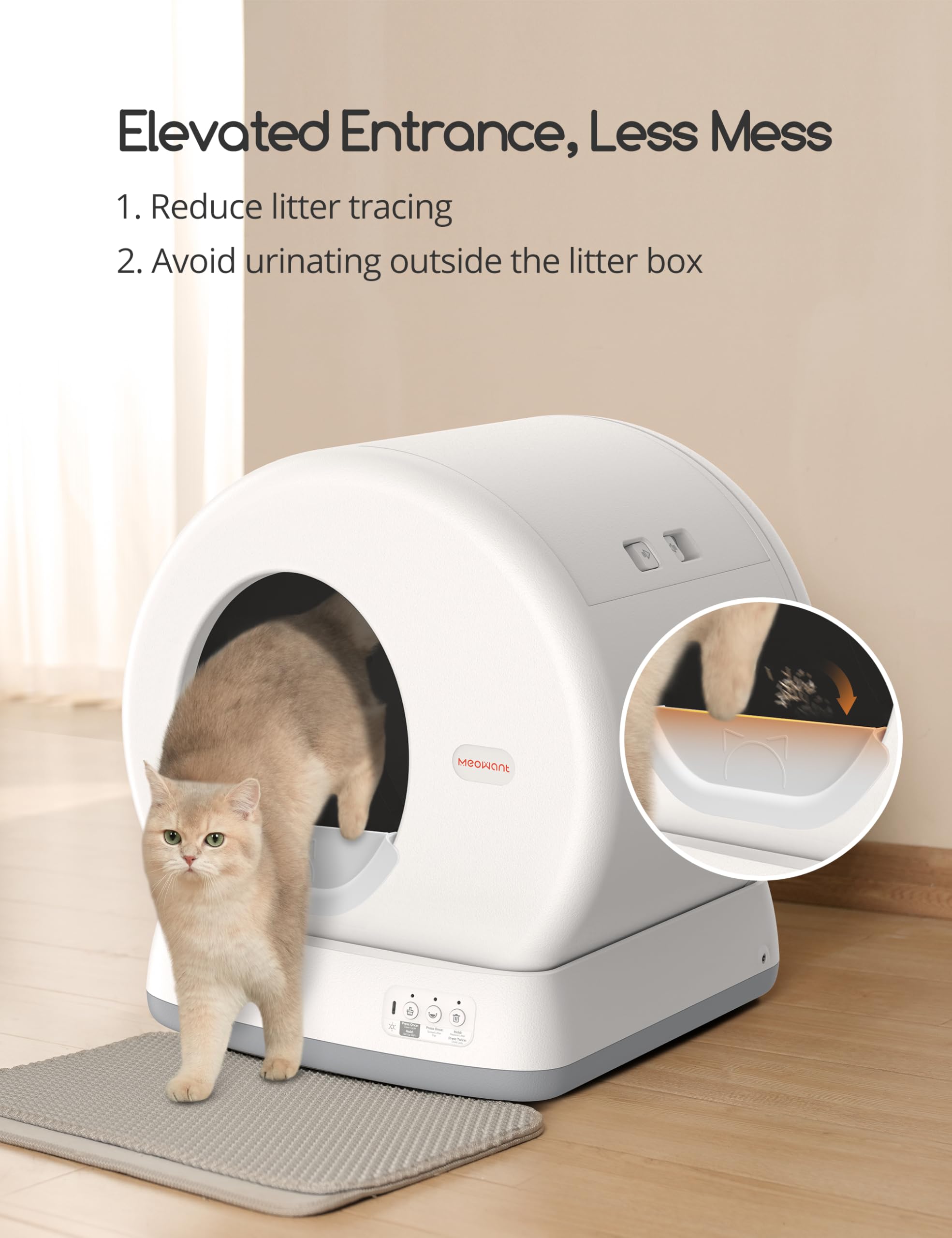 Meowant MW-SC01 Automatic Cat Llitter Box Litter Guards Accessories 4
