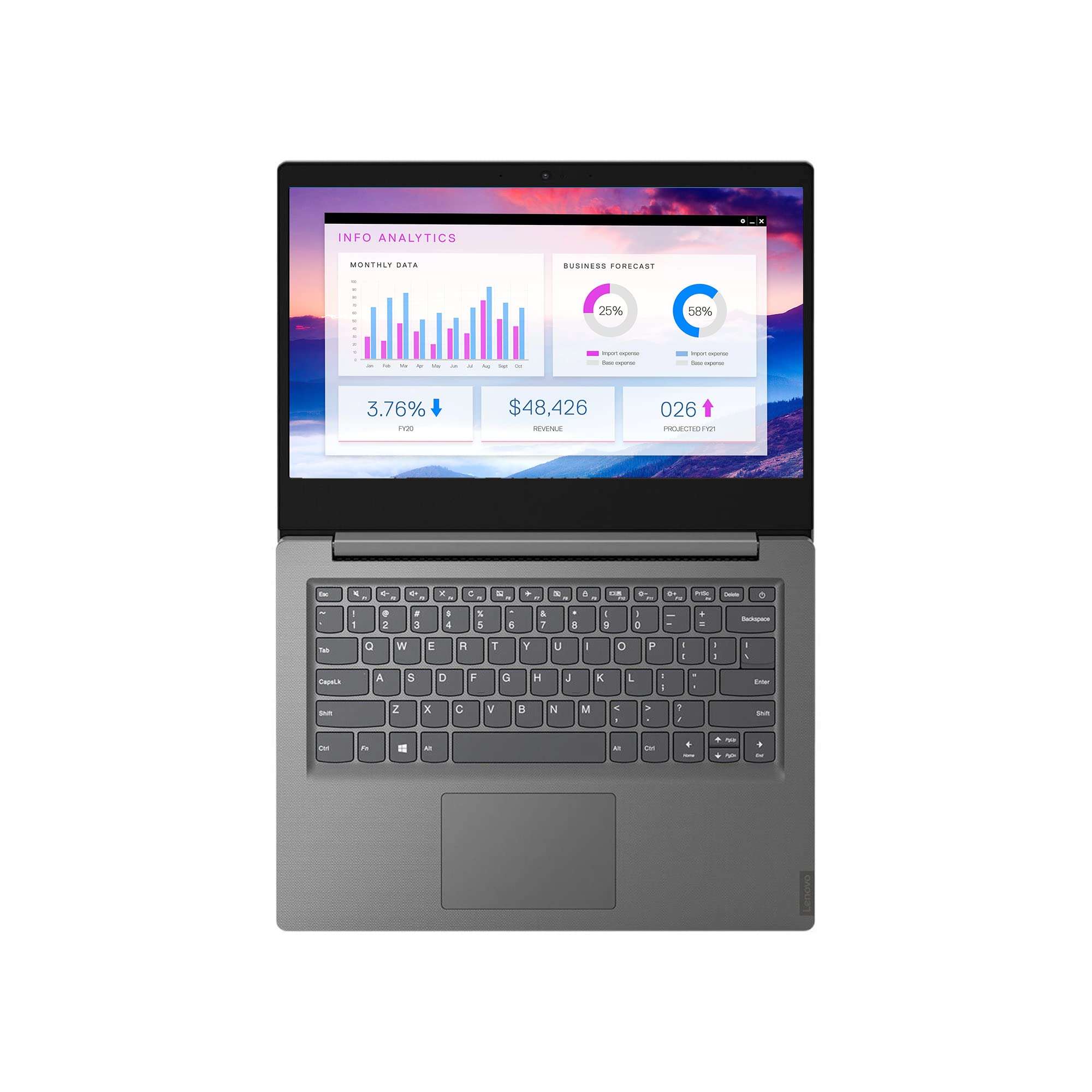 Lenovo V14 Business Laptop, 14" FHD Anti-Glare Display, AMD Athlon Gold 3150U Processor, 12GB RAM, 128GB SSD + 1TB HDD, Webcam, Wi-Fi, Bluetooth, HDMI, Windows 11 Pro 2