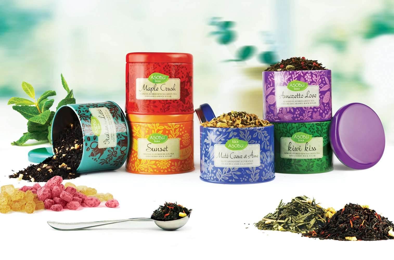 Asobu Hot Press Bottle with Maple Crush Tea, 16-Ounce, Stainless Steel/Red 3