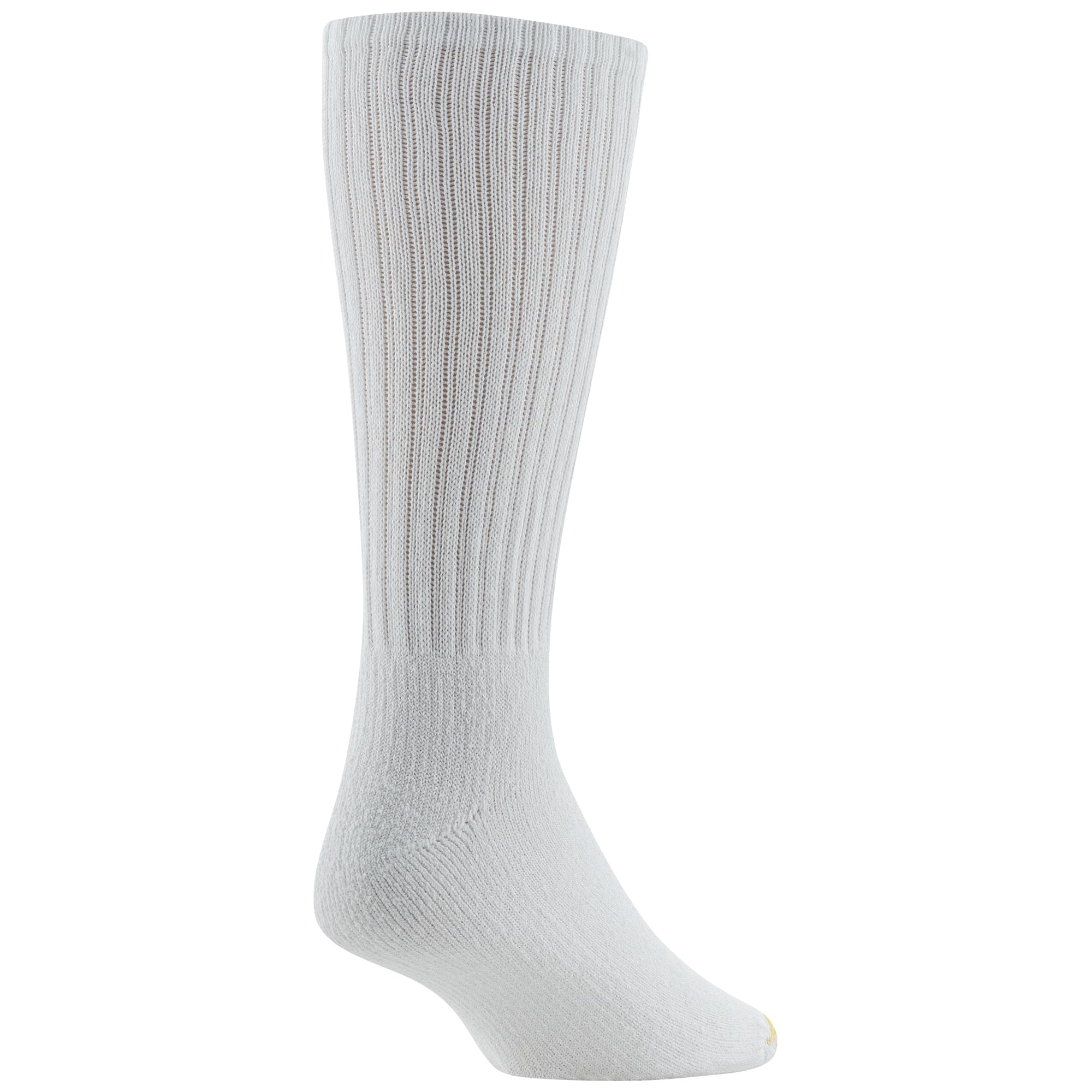 GOLDTOE Men's Ultra Tec Performance Crew Athletic Socks, Multipairs, White (3-Pairs), X-Large 4