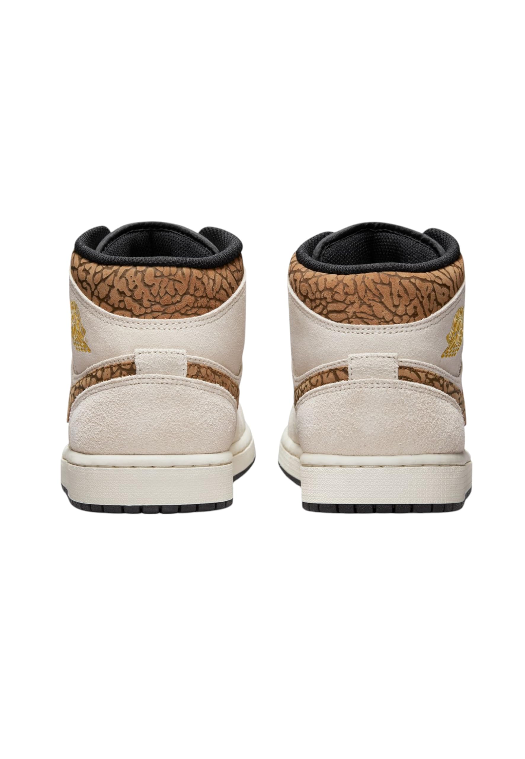 Jordan Nike Air 1 Mid Men's Shoes LT Orewood Brown/Metallic Gold DZ4129-102 13 5