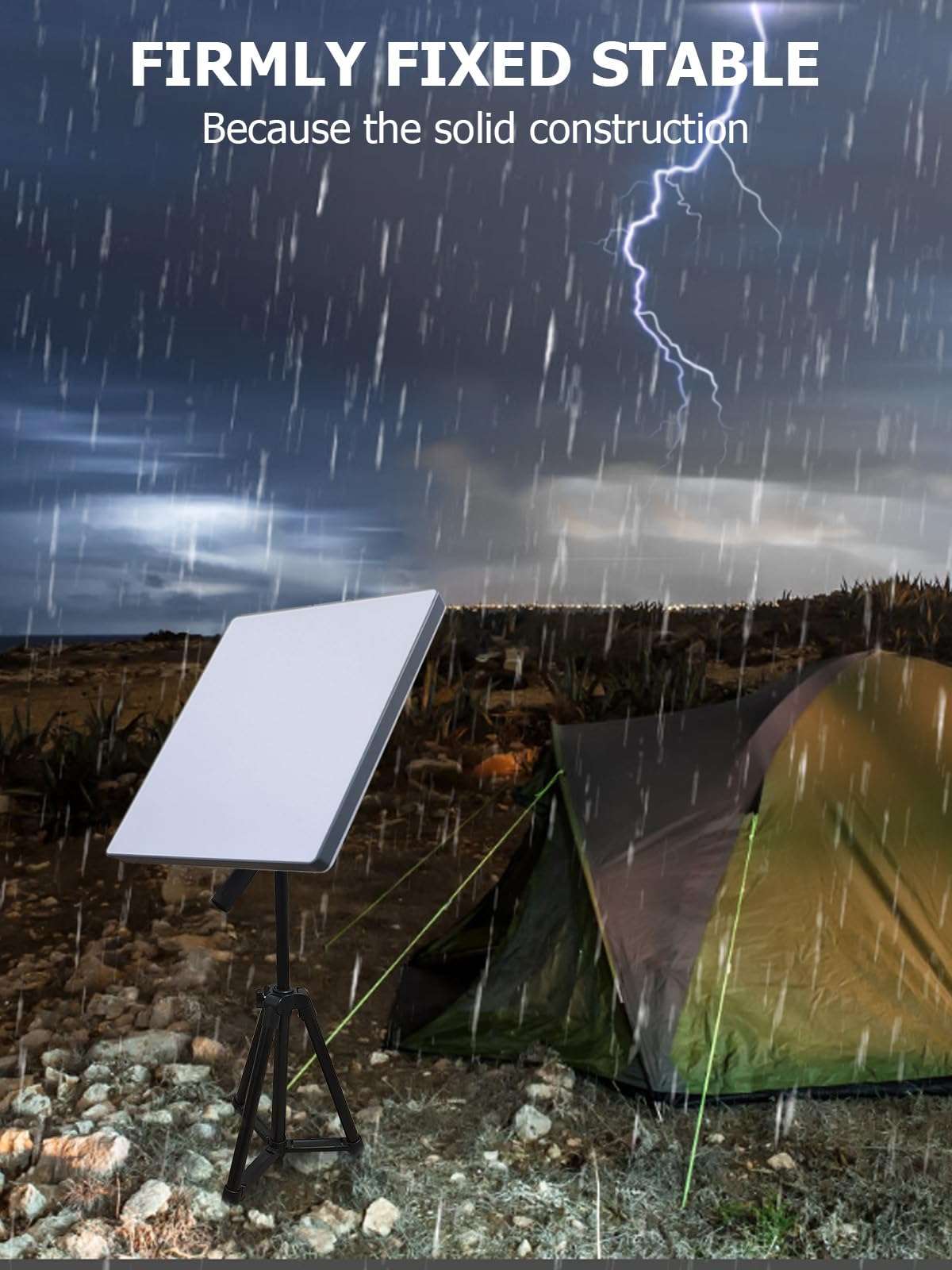 Starlink Mini Tripod Mount, Starlink Mini Adapter with 1/4'' Screw Easy Mounting on Tripod Stand, Adjustable Height and Tile- JKLJ-98 4