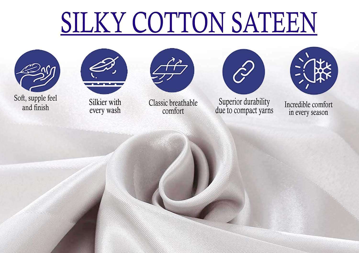 TrueCloud Square Pillow 22x22 Inches, Set of 2, Square Microfiber Hotel Quality Premium Fibre Soft Cushion Filler - White 6