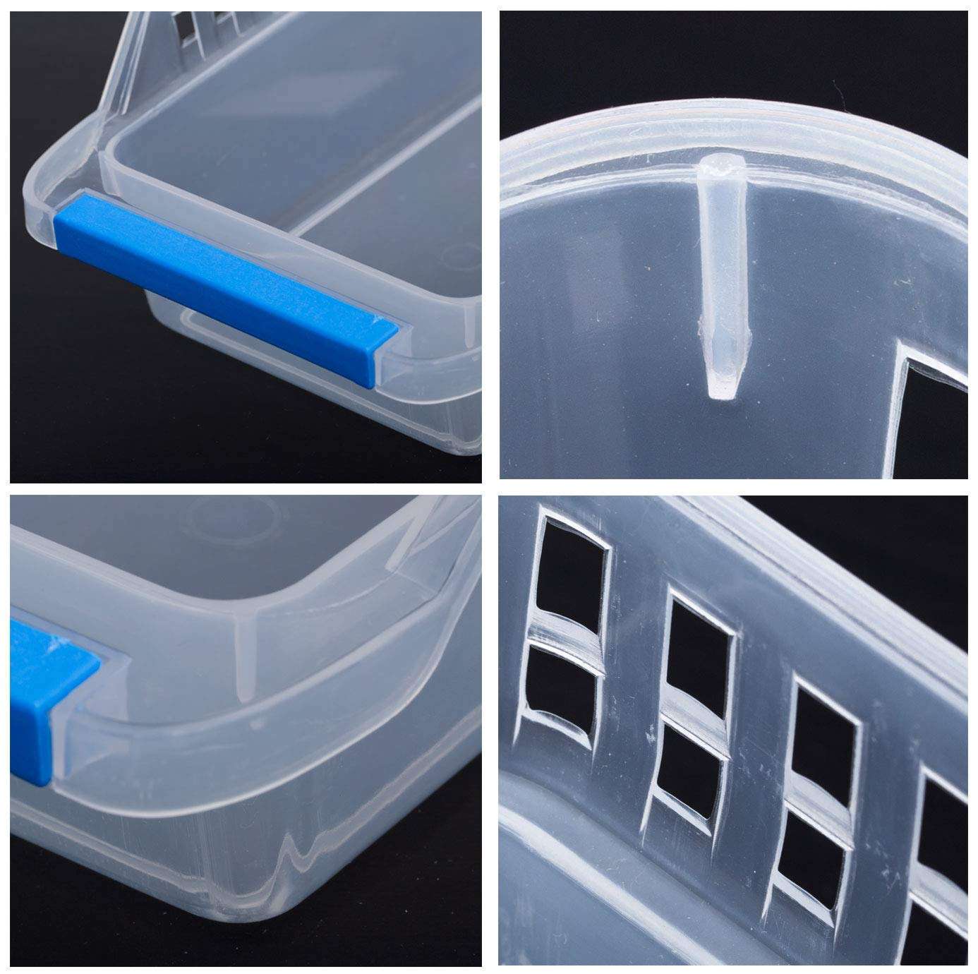 SKYWHALE Plastic Fridge Space Saver Food Storage Organizer Basket Set of 8 5