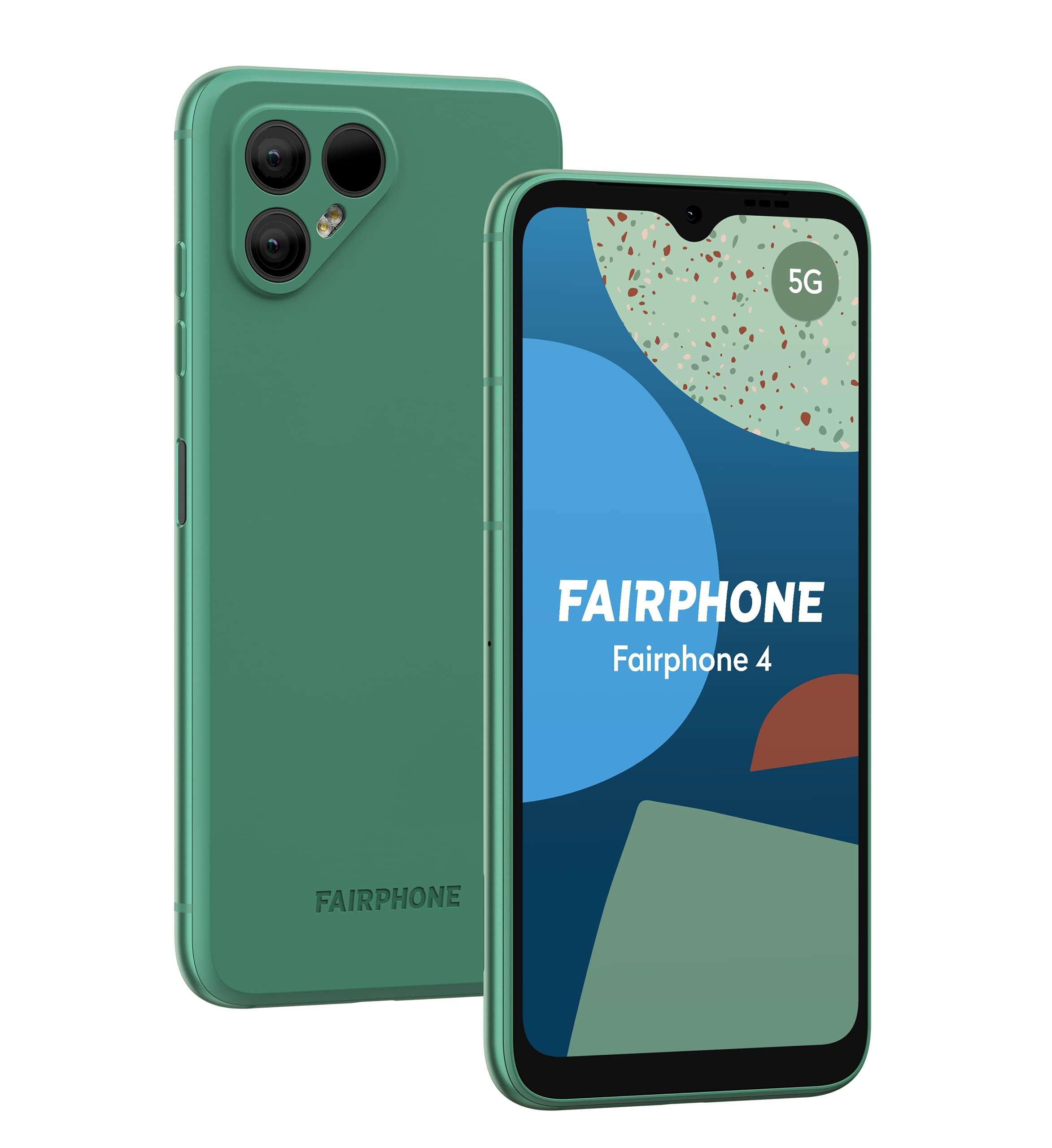 Fairphone 4 Dual-SIM 256GB ROM + 8GB RAM (GSM Only | No CDMA) Factory Unlocked 5G Smart Phone (Speckled Green) - International Version 1
