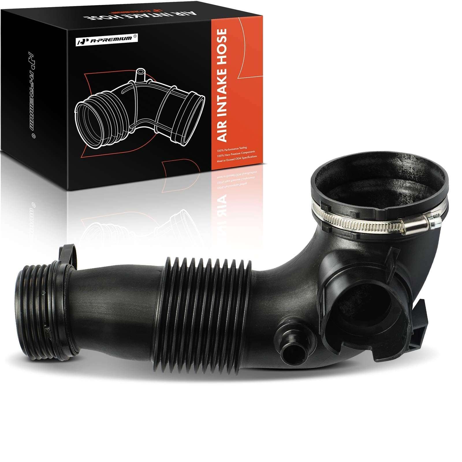 A-Premium Engine Air Cleaner Intake Hose W/Clamps Compatible with BMW 320i, 320i xDrive, 328i, 328i GT xDrive, 328i xDrive, X5, 528i, 528i xDrive, X3, 428i, 428i Gran Coupe, X1, 228i, X4, Z4 1