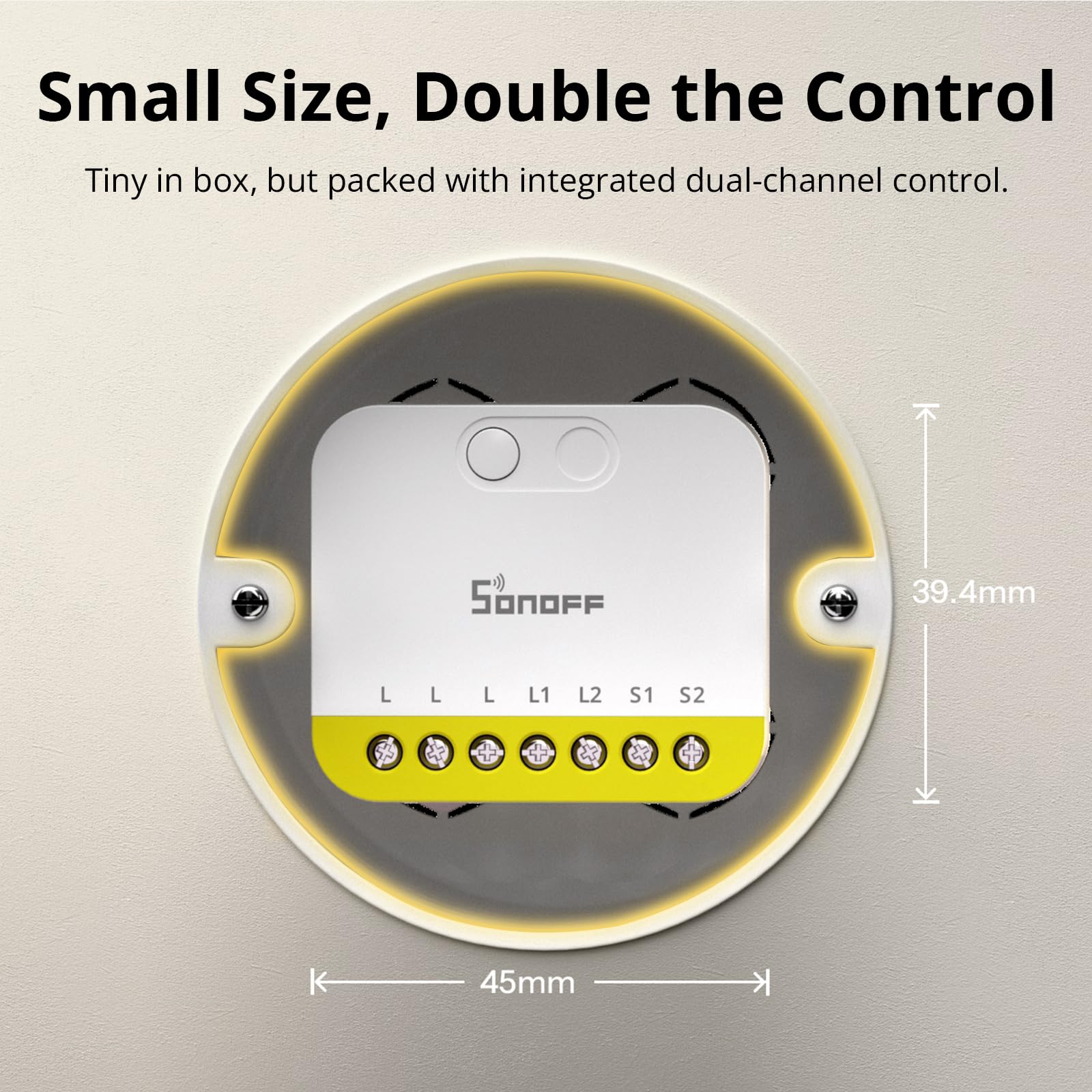 SONOFF MINI Duo-L Zigbee Smart Switch – No Neutral Wire, Zigbee 3.0, Dual Channel, Compact Design, Works with Alexa, Google Home 4