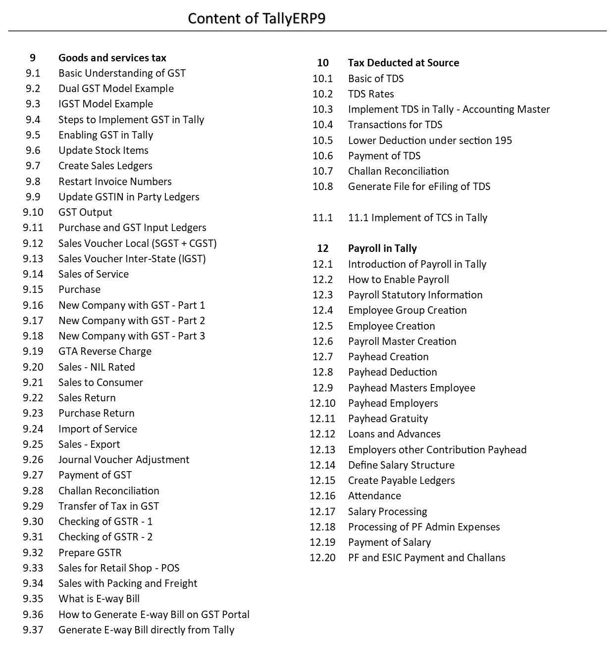 TallyERP9 + Excel 2010 Video Training (1 USB Pendrive, 230 HD Videos, 28 hrs Training) in Hindi 3