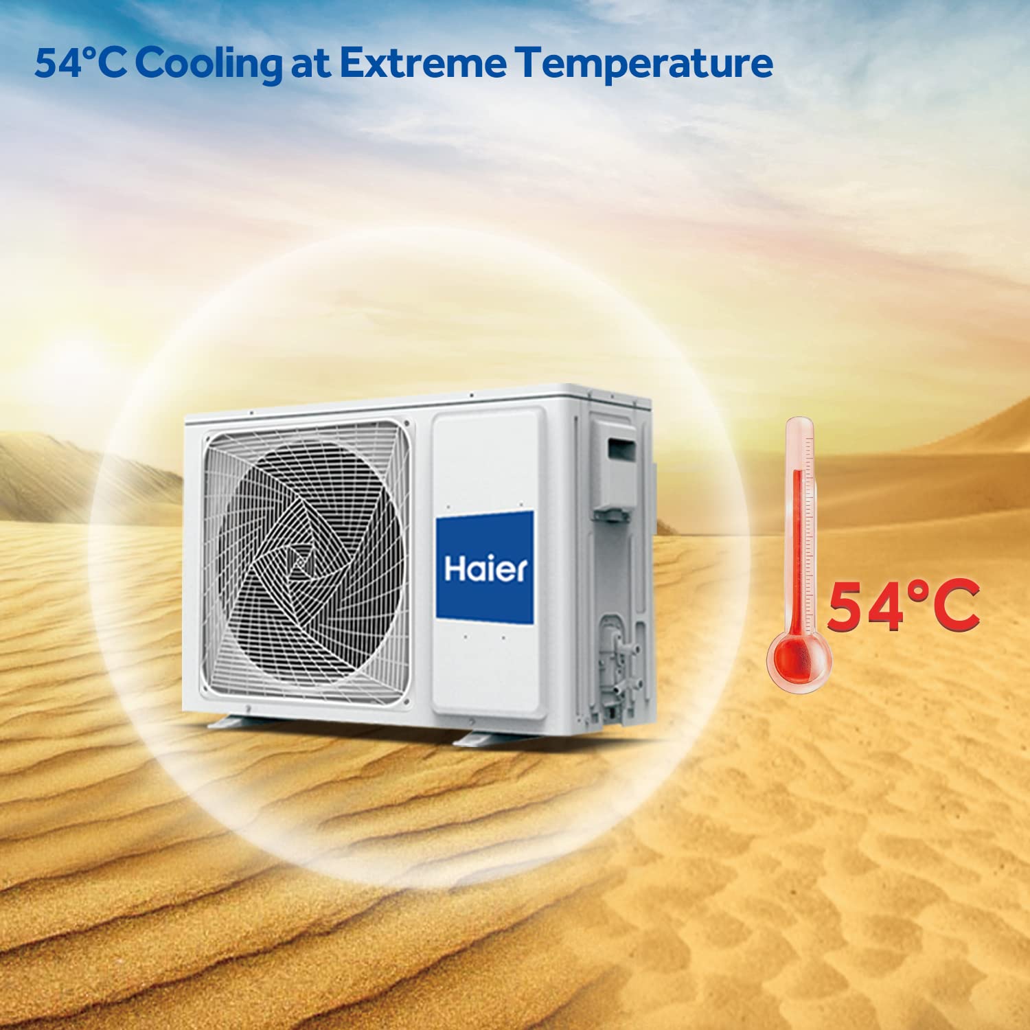 Haier 1.6 Ton 3 Star Fixed Speed Split AC (Copper, Anti bactreial filter, 2023 Model, HSU19T-TXS3BE-FS, White) 5