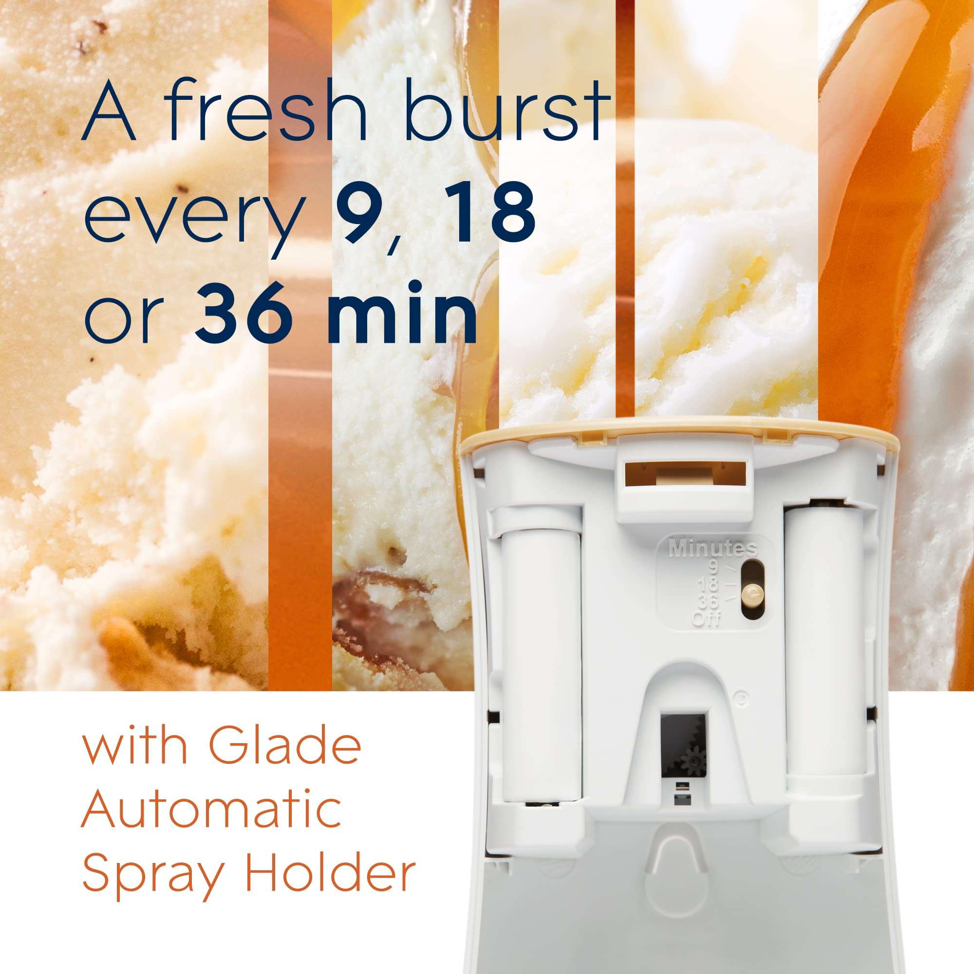 Glade Automatic Spray Refill, Air Freshener for Home and Bathroom, Vanilla Caramel Twist, 6.2 Oz 4