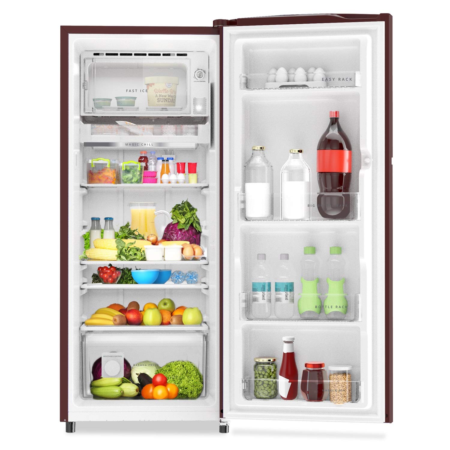 Whirlpool Ice Magic PRO 215 L 3 Star Direct-Cool Single Door Refrigerator (230 IMPRO PRM 3S, Wine Mulia, 2022 Model) 4