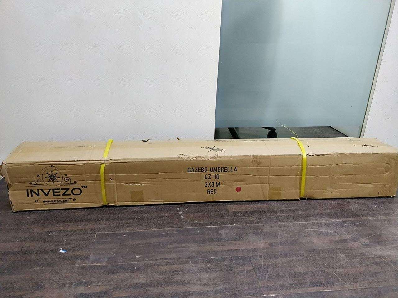 Invezo Gazebo outdoor Tent10 x 20 ft / 3 x 6 mtr (Super Heavy Duty - 55kgs, Red) with 3 sided European Covers, Water Proof Tent,Portable and foldable Canopy / advertising tents - 2 mins Installation 5