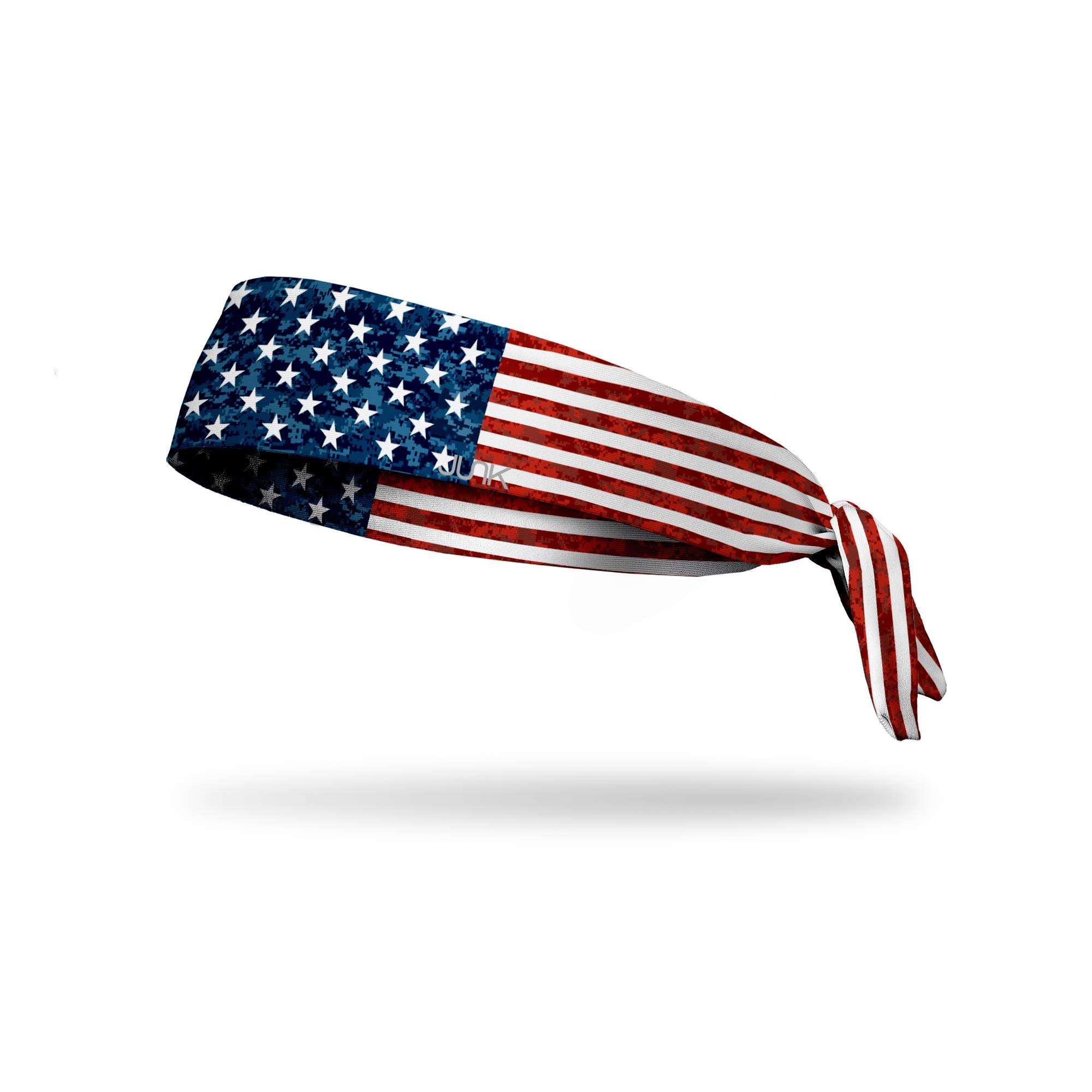 JUNK Brands Pro Sport Honor Americana Collection Flex Tie Headband, Red/White/Blue 1