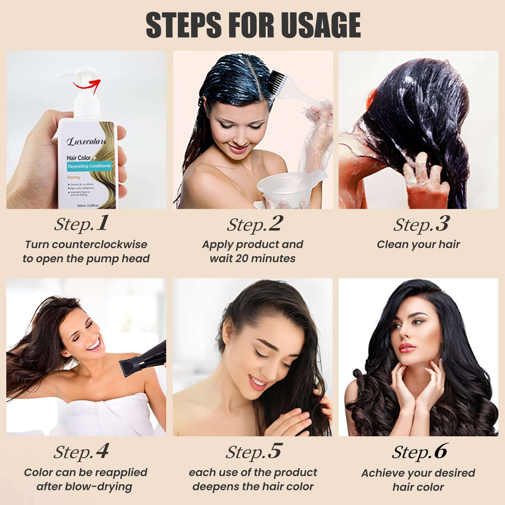 Depositing Hair Mask, Hair Refreshing Conditioner, Non-foaming, Cruelty-free 5.28 fl.oz (Blue) 5