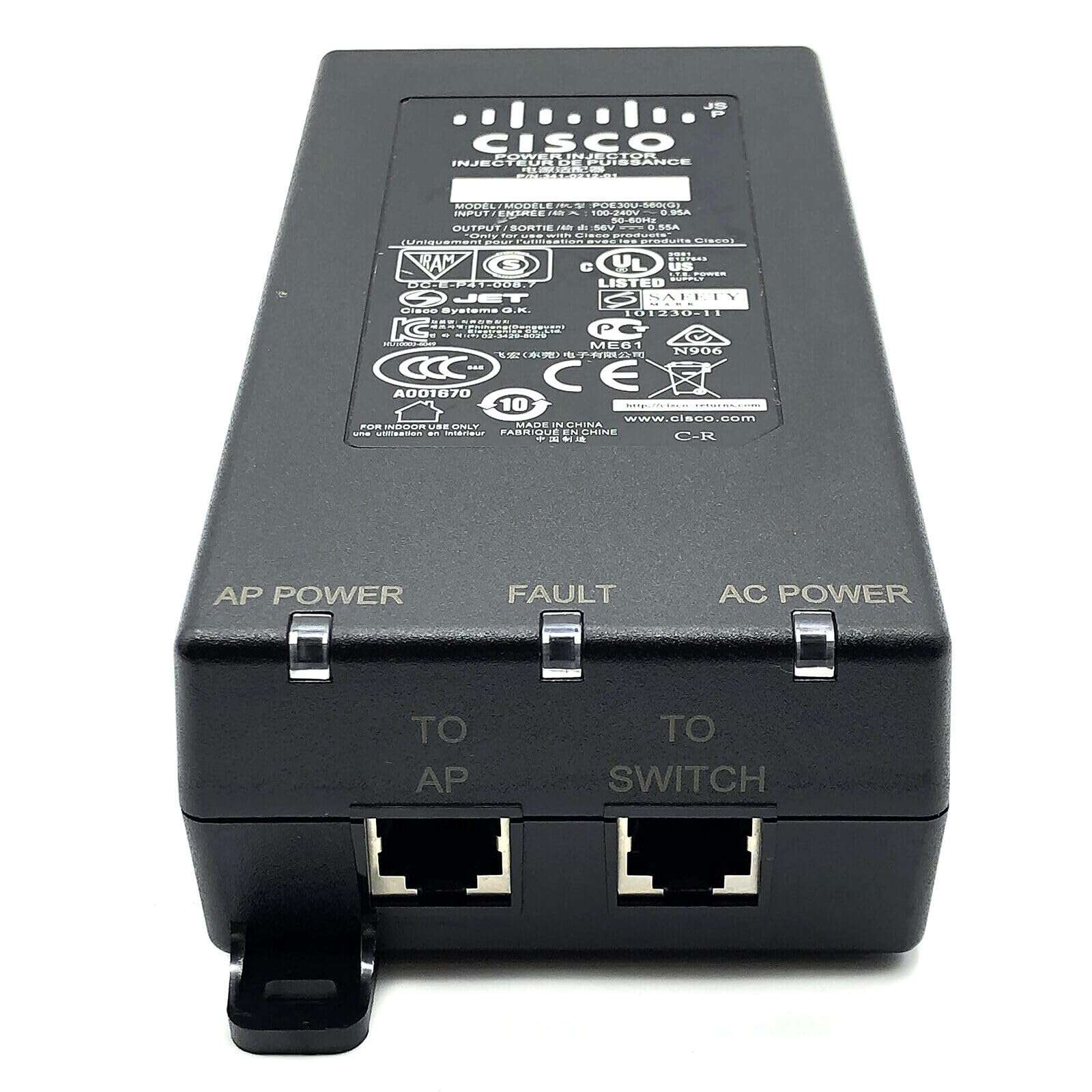 AIR-PWRINJ6=, Power Injector (802.3at) for Aironet Access Points 4