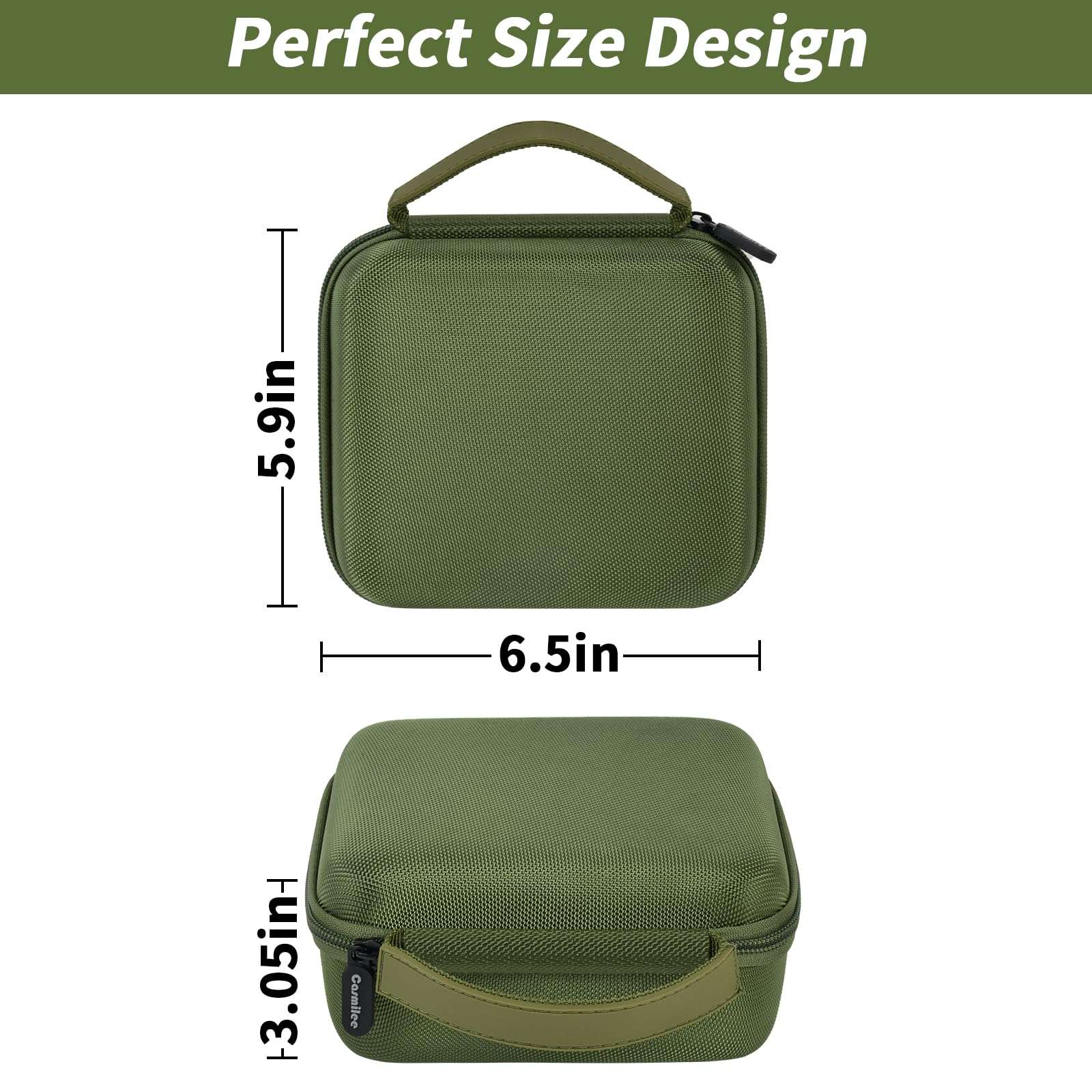 Case Compatible with Fvtga/for Vtiisamao Night Vision for Goggles - 4K Night Vision Binoculars, Holder for Telescopes Optics Scope, Mesh Pocket for 32GB Memory SD Card, Neck Strap (Case Only) (Green) 4