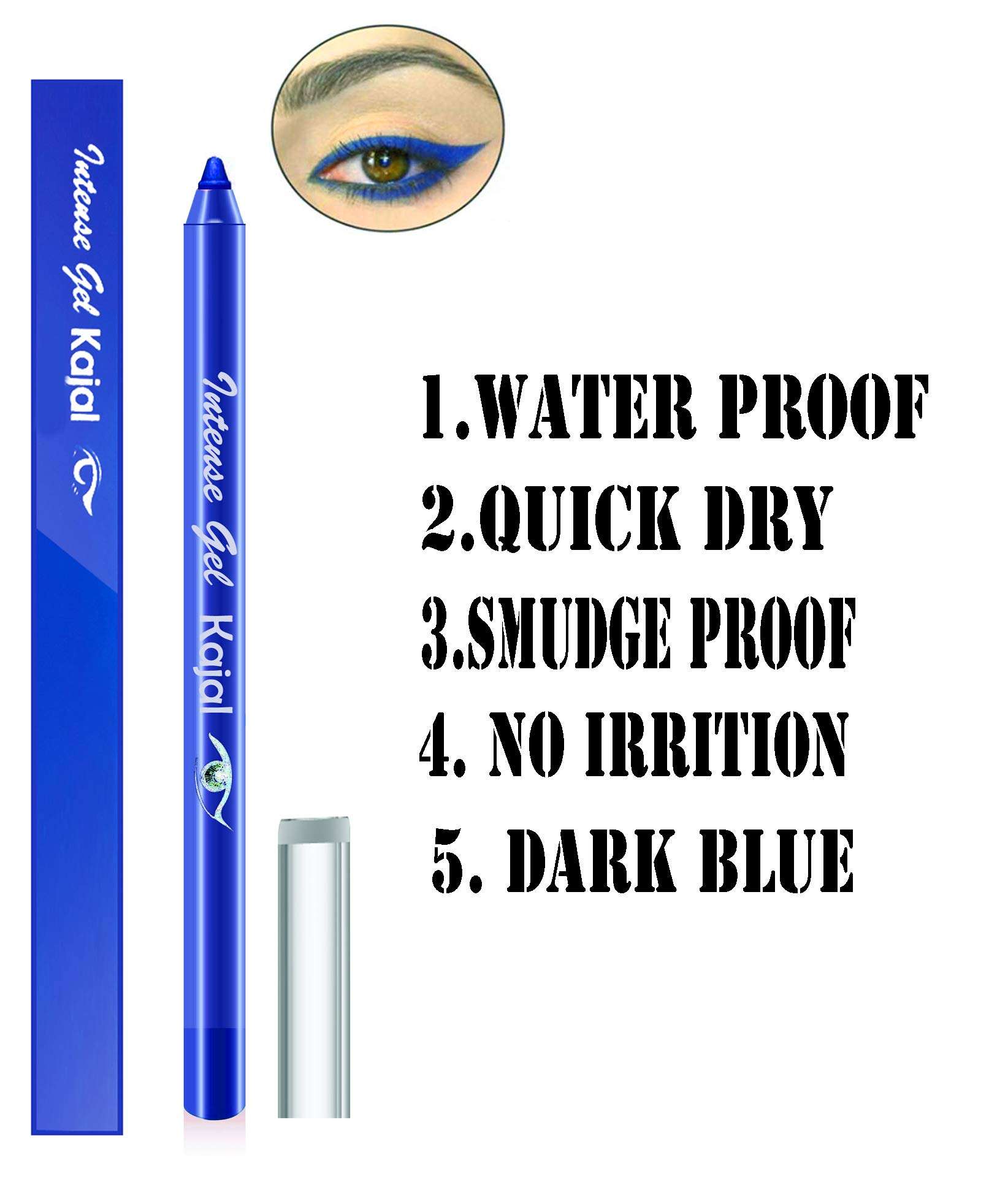 EOD Makeup Kit for Women, Ladies Cosmetics Combo Set With Eyeshadow,Lipstick,Fairness Cream, Blue Kajal -Set of 8 Pcs, C-217 4