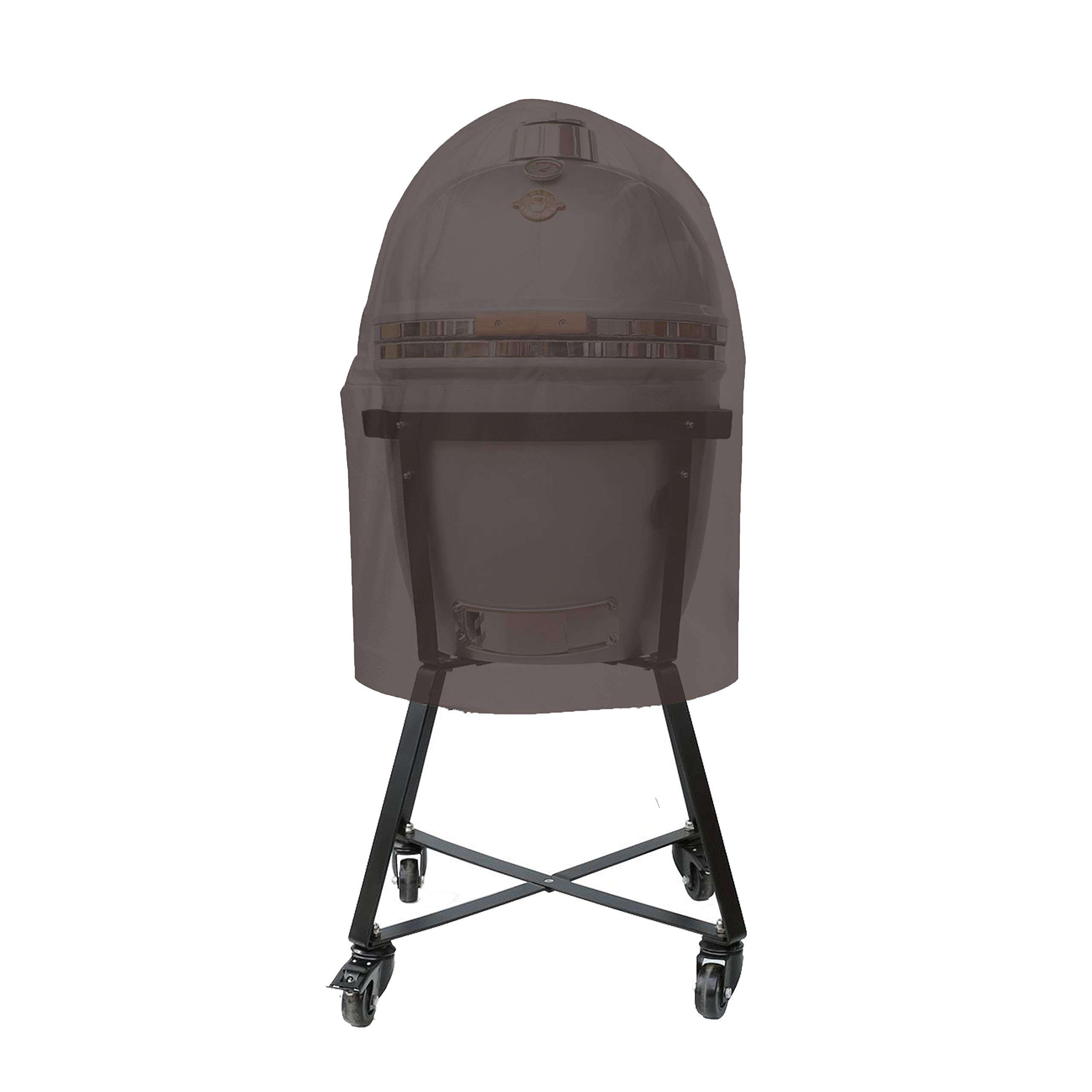 Kamado Grill Outdoor Patio Cover 12 Oz - Waterproof & Weather Resistant Egg Grill Cover - Patio Furniture Covers with Drawstring for Snug fit (22" D x 40" H, Coffee) 5