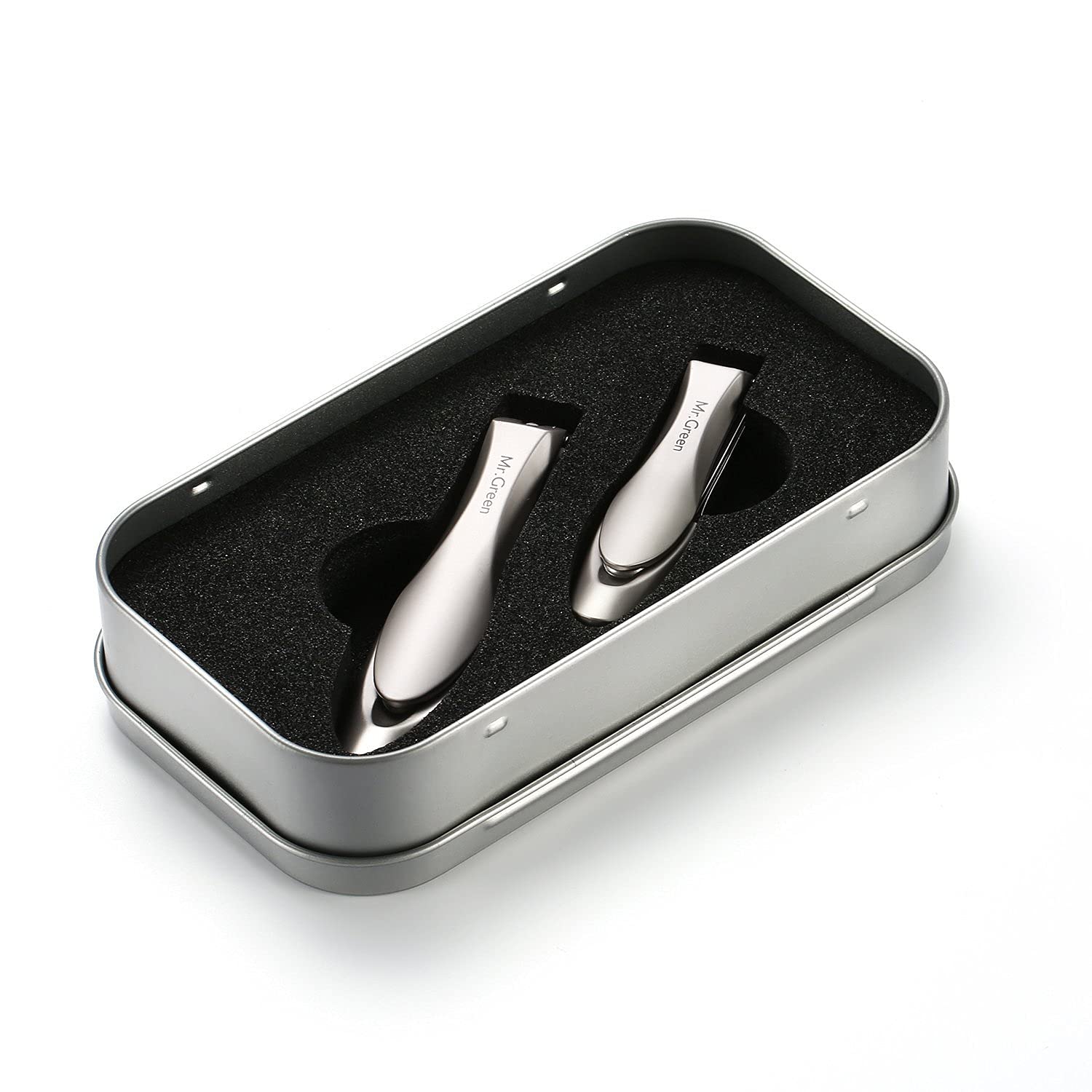 Nail Clippers for Thick Nails, Professional Nail Cutter with Catcher, Medical Grade Stainless Steel, Sharp and Durable Nail Clipper Kit for Men and Women, Bionics Design(Small and Big) M-1210plus 4