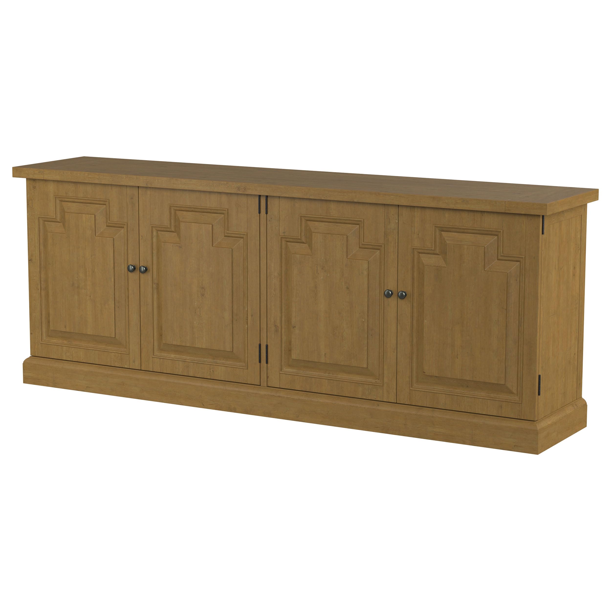 Coaster Home Furnishings - Florence - 4-Doors Solid Wood Buffet Storage Cabinet - Sideboard with Drawers - Dining Room & Kitchen Storage - Rustic Honey - 180205 6