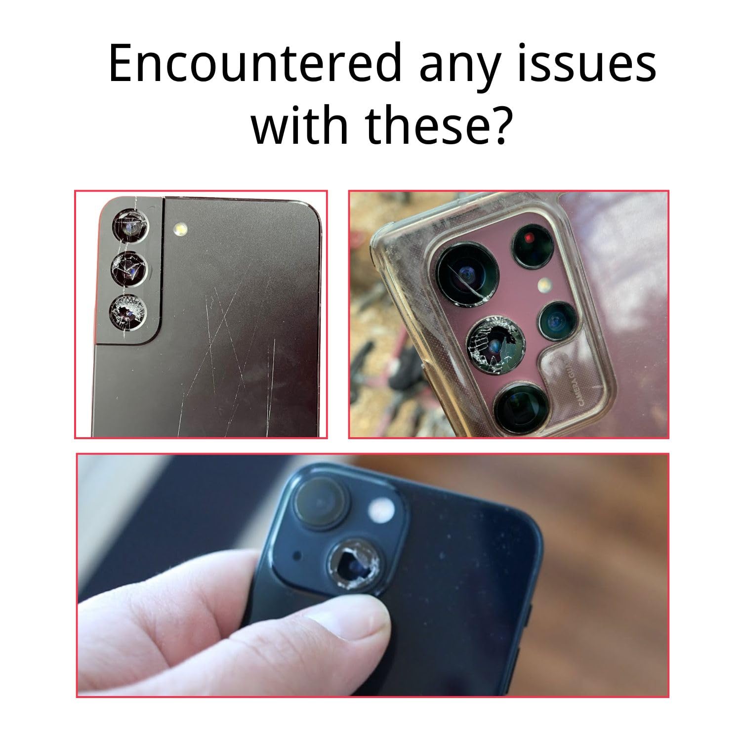 2 Sets Camera Lens Glass Replacement for Samsung Galaxy S22/S22+ Plus - Pre-Installed Adhesive 5