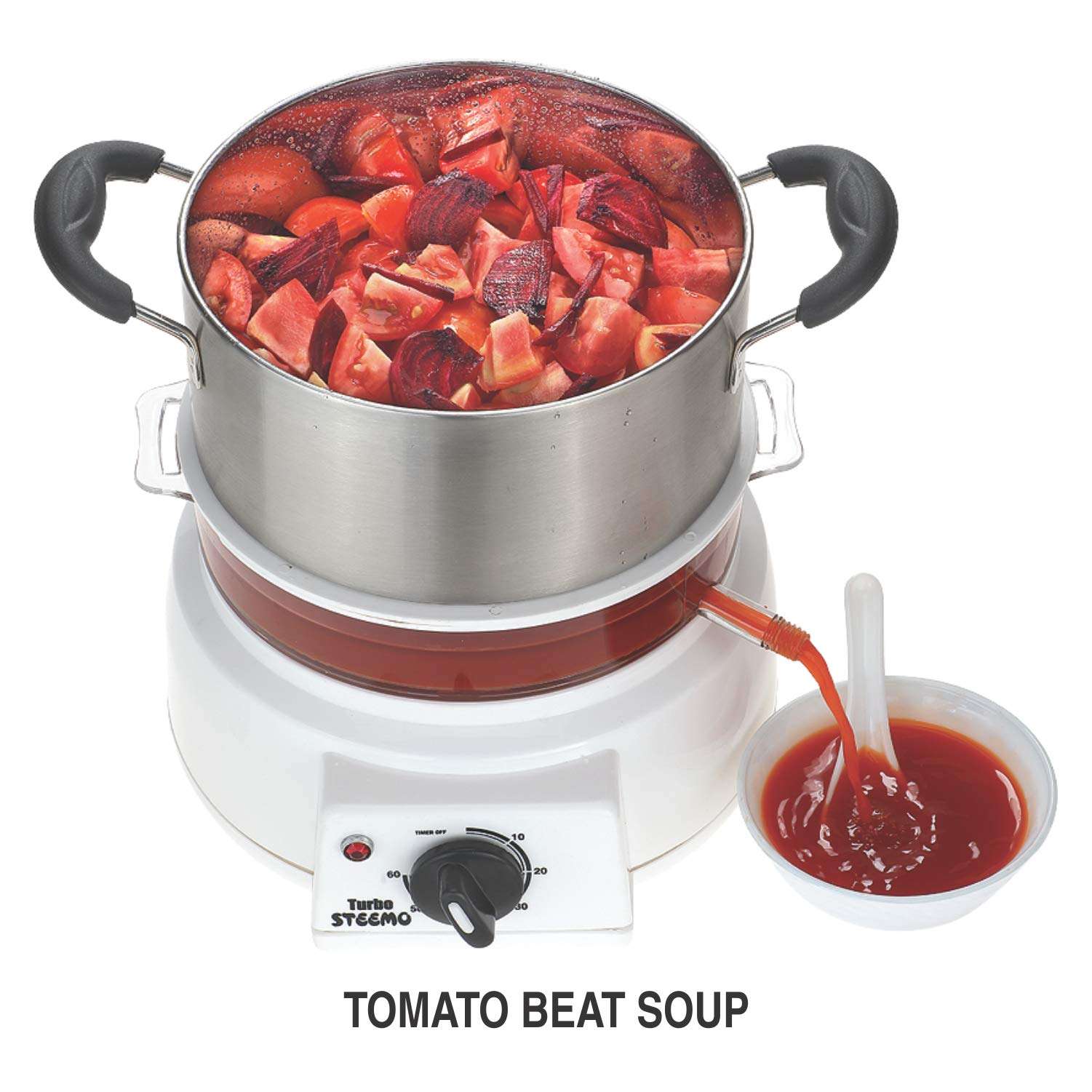 Steemo MULTI STEAM COOKER in FOOD GRADE STAINLESS STEEL STEAMER RICE COOKER MOMO IDLY EGG BOILER SOUP MAKER FOOD STEAMER Flavour &Taste Maintaining (Stainless steel) 5