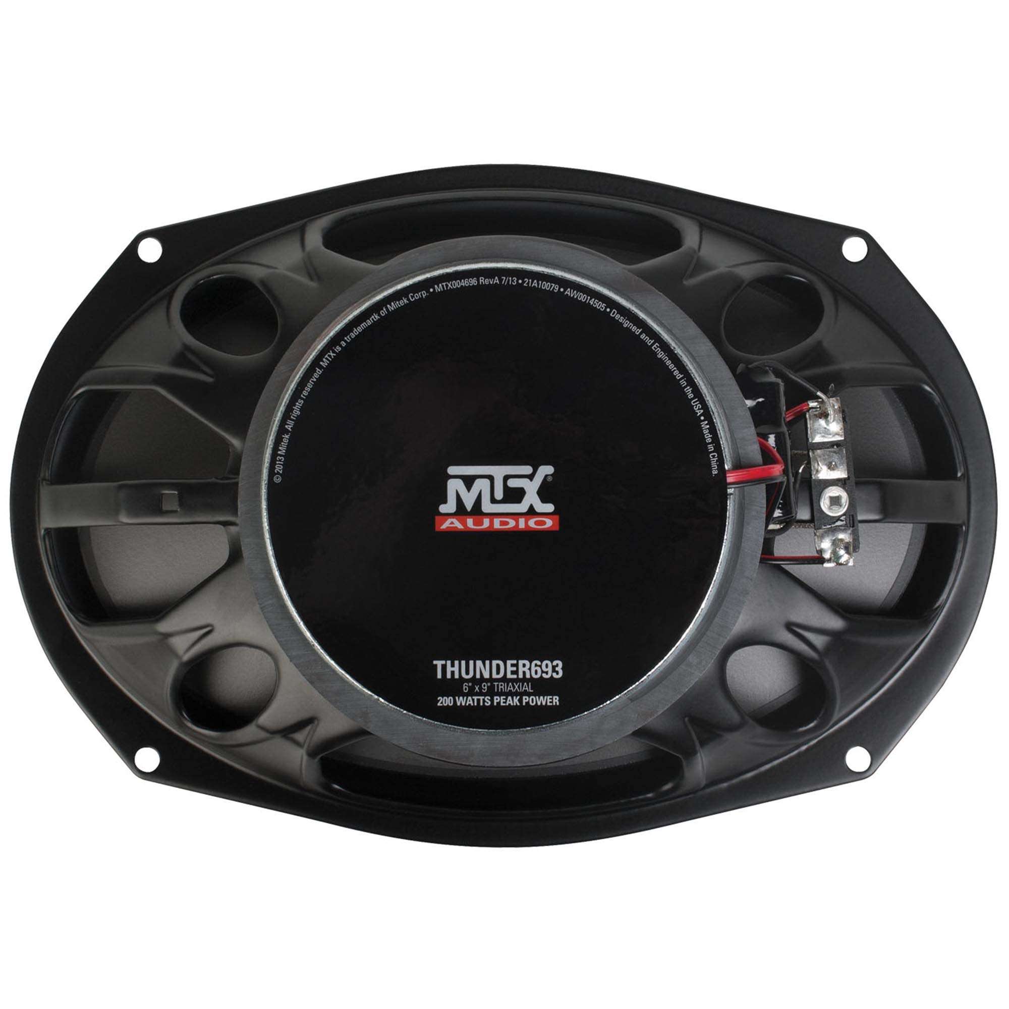 MTX Audio THUNDER693 Thunder Coaxial Speakers - Set of 2, 6x9 Inch 3-Way 4