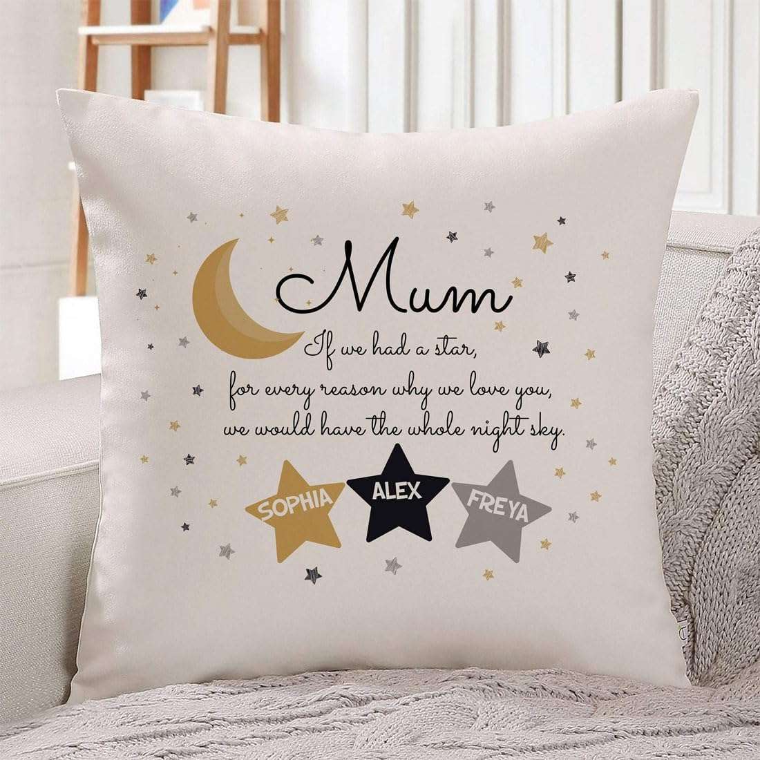 PRAMONITA to The Best Mom Cushion with Coffee Mug and Card, Anniversary Birthay Gift for Mumma, Mother's Day, Pillow for Women, to Be Mommy Gifts, Decorative Pillow M2 3