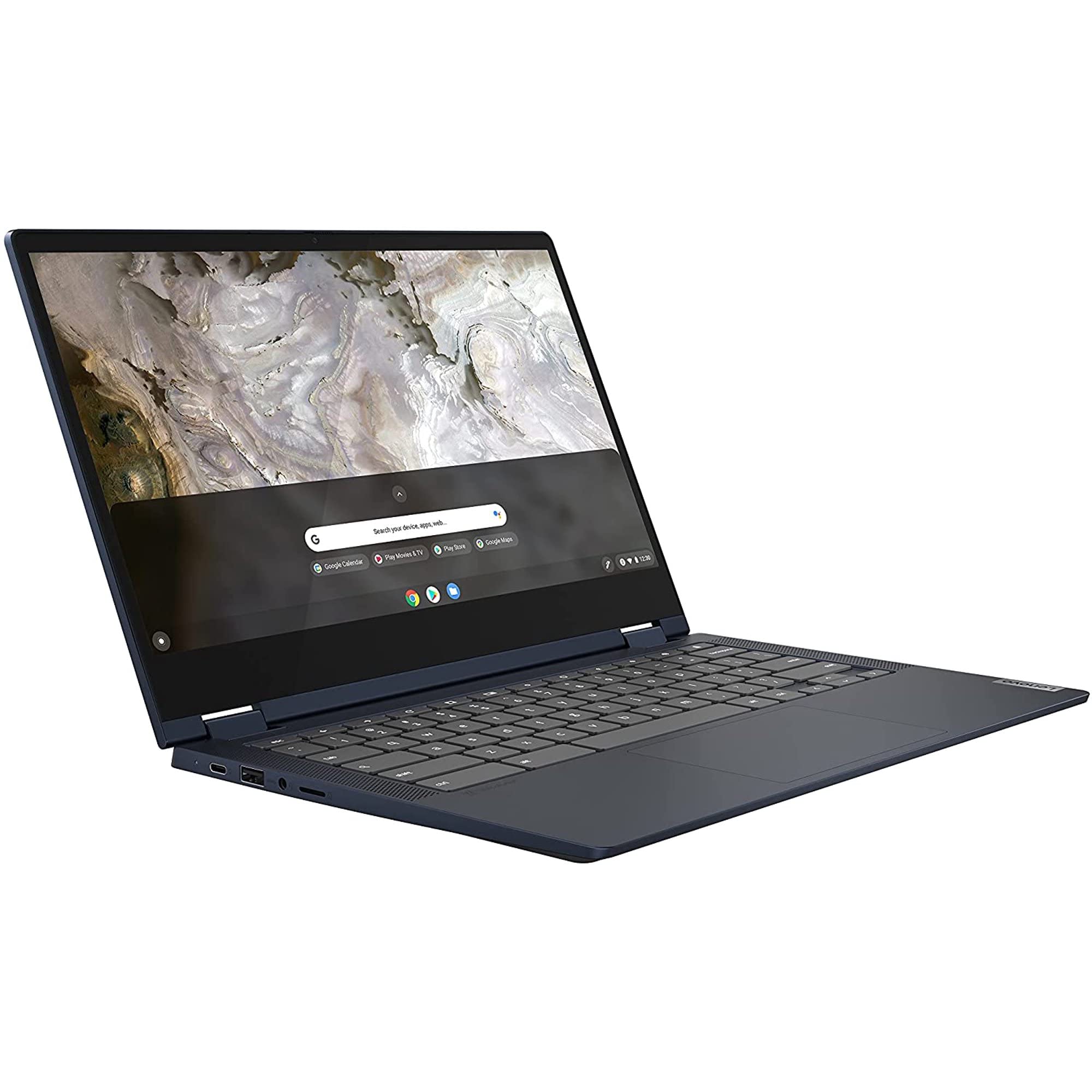 Lenovo Chromebook Flex 5 2-in-1 Laptop, 13.3" FHD Touchscreen, i3-10110U up to 4.1GHz, 4GB DDR4, 64GB eMMC, WiFi 6, Bluetooth 5, Type-C, Webcam, Backlit Keyboard, Chrome OS, BROAGE 32GB Flash Stylus 4