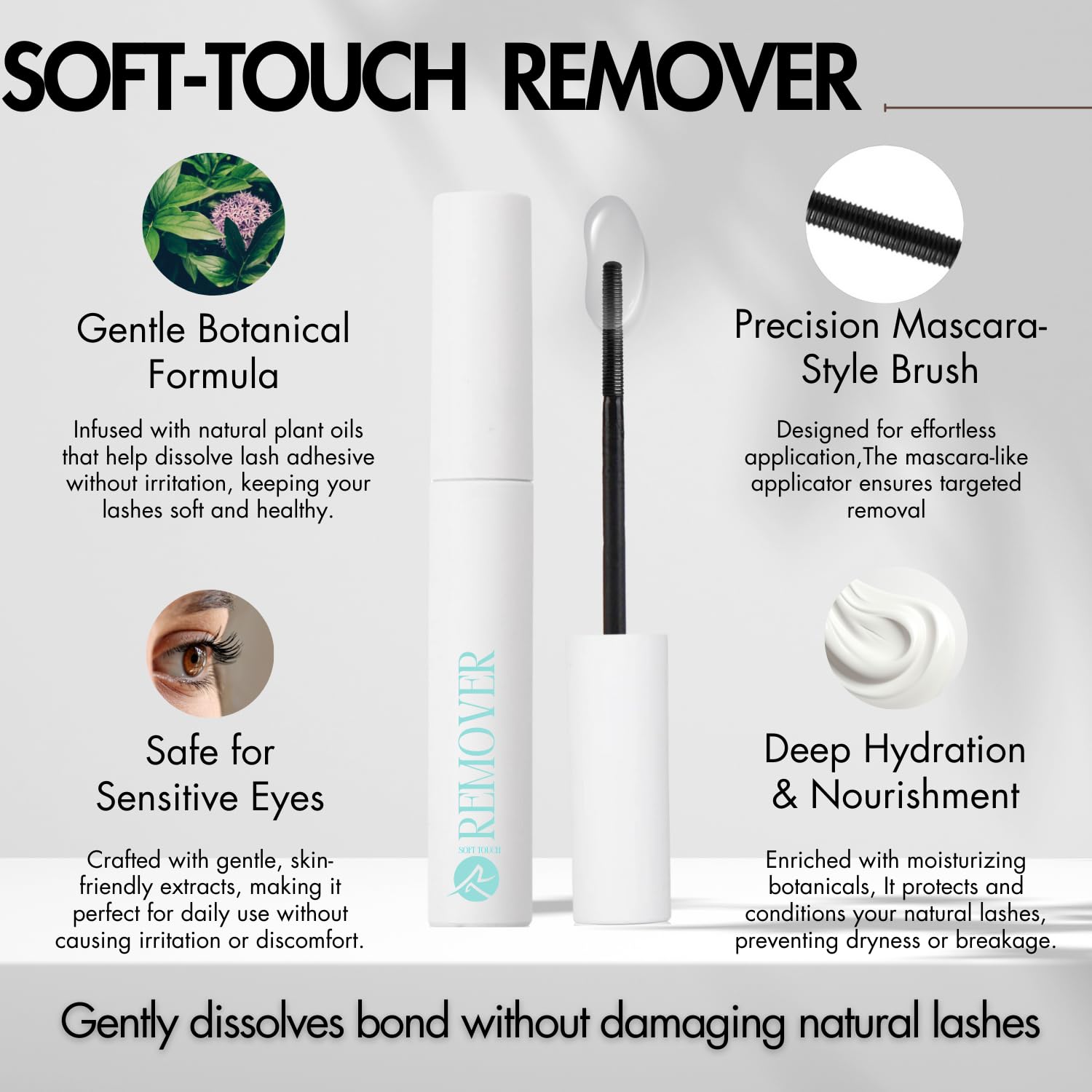 Gazelle lash shampoo kit | lash cleaner Include Lash Shampoo, Remover & Cleaning Brush for DIY Lash Segments, Salon Lash Extensions, Safe & Gentle Pre/Post Application Care lash cleaning kit 6