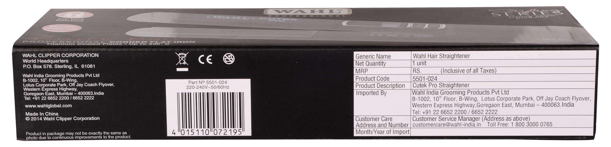 Wahl 5501-024 Pro Professional Styling Hair Straightener 6