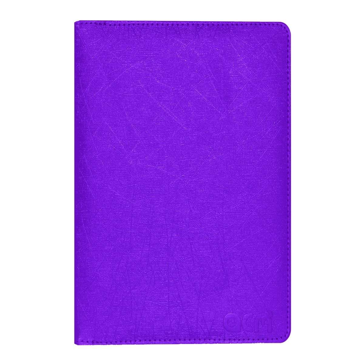 Acm Designer Rotating Leather Flip Case Compatible with Iball 6351 Q40i Tablet Cover Stand Purple 5