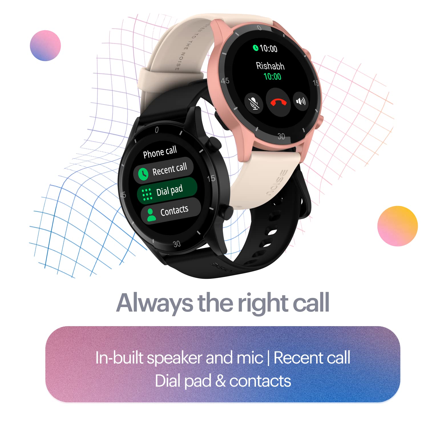 Noise Agile 2 Buzz Bluetooth Calling Smart Watch with 1.28" TFT Display,Dual Button,in-Built Mic & Speaker,AI Voice Assistant, Health Suite,in-Built Games, 100 Watch Faces-(Olive Green) 3