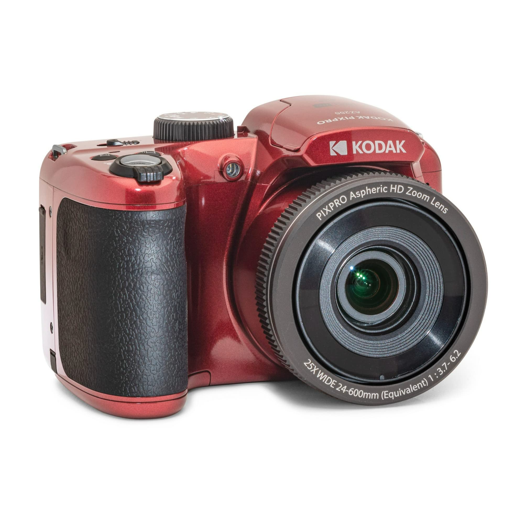 Kodak PIXPRO AZ255 Astro Zoom 16MP Digital Camera (Red) Bundle with 64GB Memory Card, High-Performance Ultra Alkaline AA Batteries (10-Pack), Camera Case and Accessory (4 Items) 6