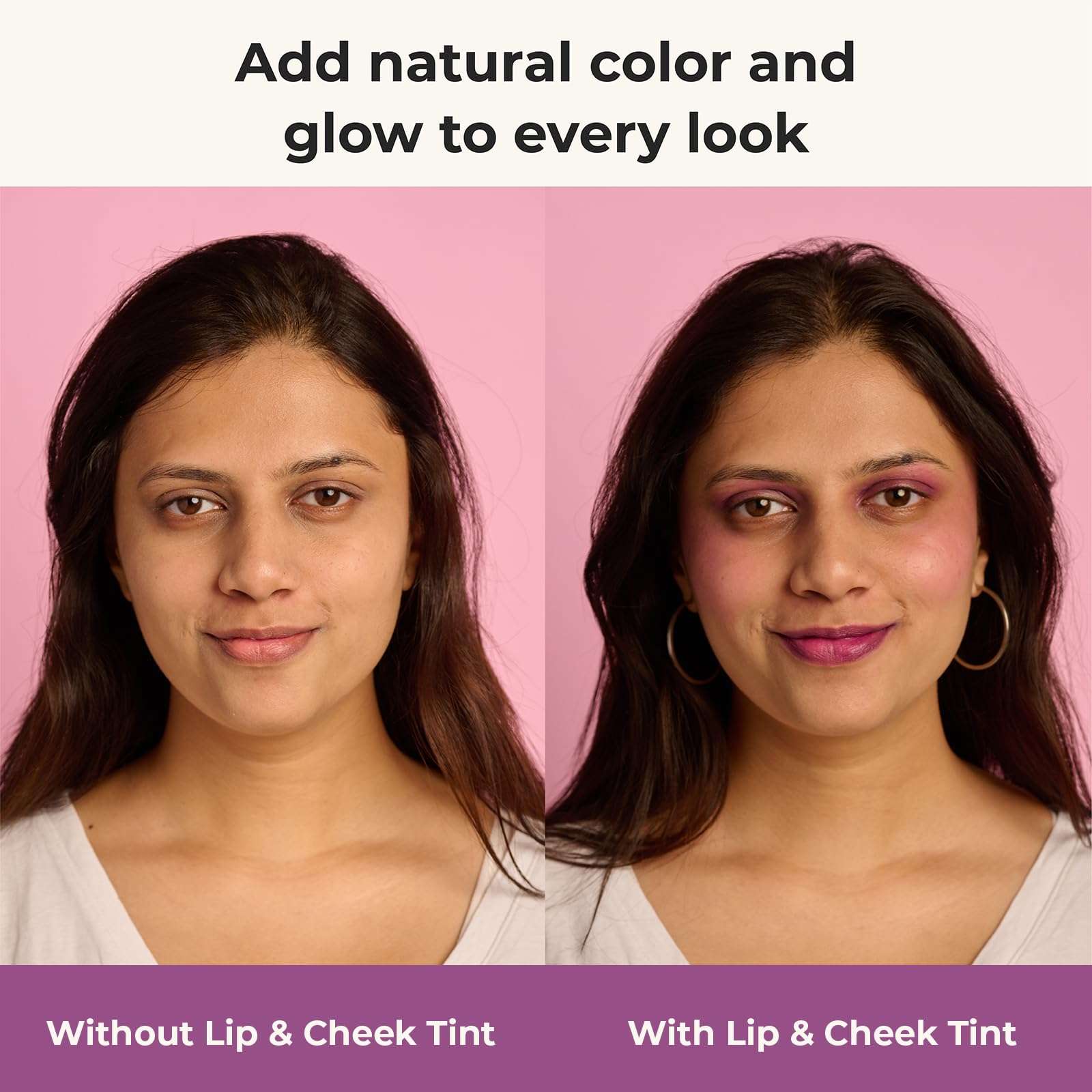 Harkoi Lip & Cheek Tint - 6ml, Moisturizing & Nourishing With Goodness Of Vitamin E, Almond Oil, Vegan & Natural Lip, Cheek & Eyeshadow Long Lasting Tint (BL03 Sunny Purple) 4