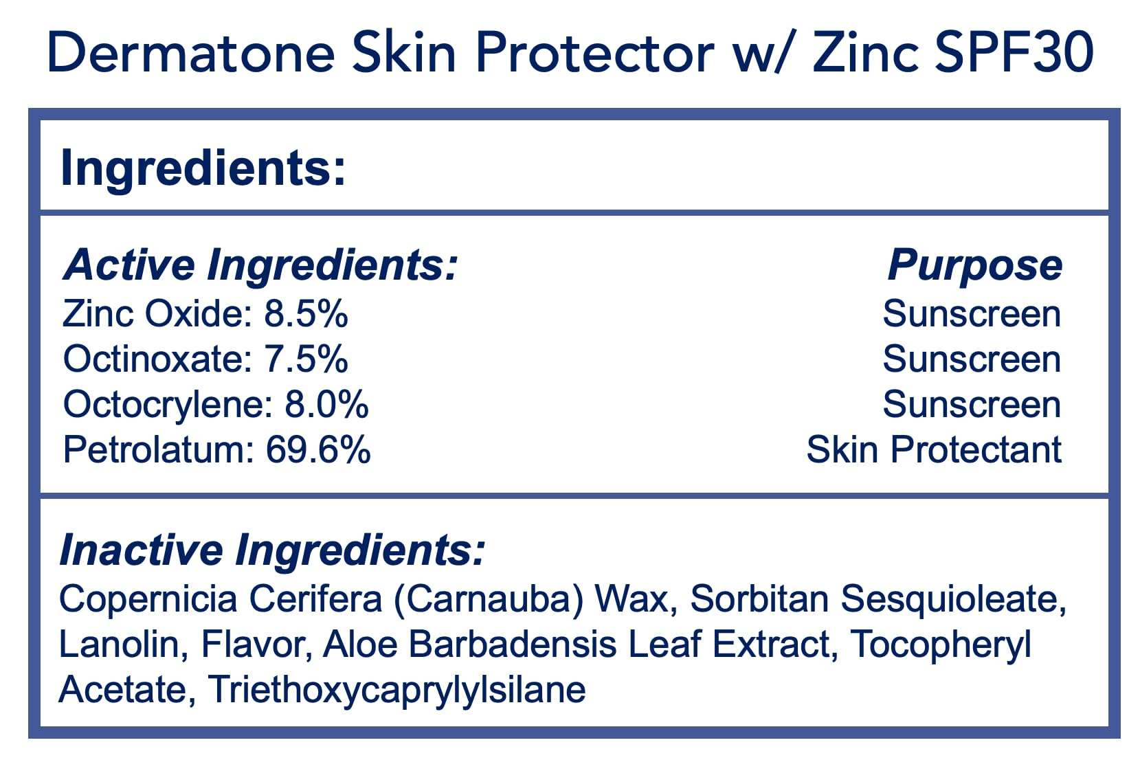 Dermatone Skin Protector w/Zinc | Skin Balm for Face & Lips | Barrier Cream for Sun, Wind & Cold | SPF 30 Zinc Sunscreen | Moisturize, Heal & Repair Dry Skin, 0.5 oz 5